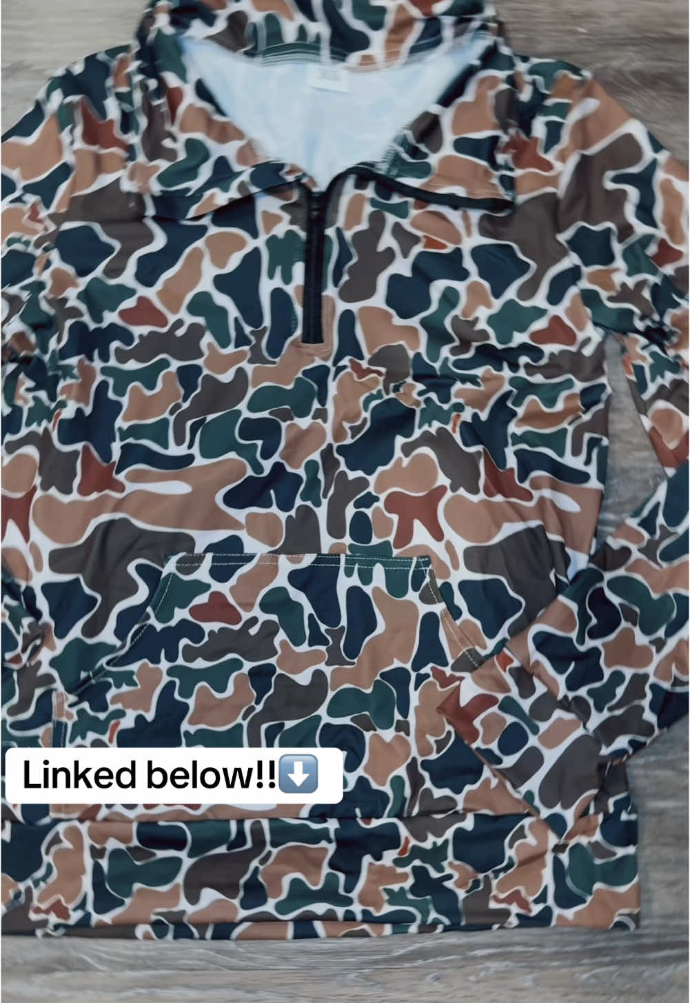 Half Zip Camouflage Pullovers! #fyp#camo#SmallBusiness#trending 