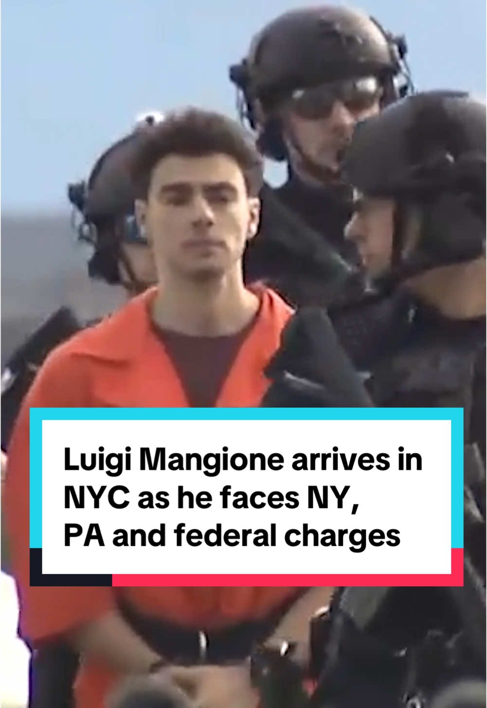 Luigi Mangione arrives in New York City as he faces New York, Pennsylvania and federal charges in the murder of UnitedHealthcare CEO Brian Thompson. He was extradited from Pennsylvania, where he was caught days after Thompson's killing earlier this month. #pennsylvania #newyork #luigimangione #unitedhealthcare #newyorkcity 