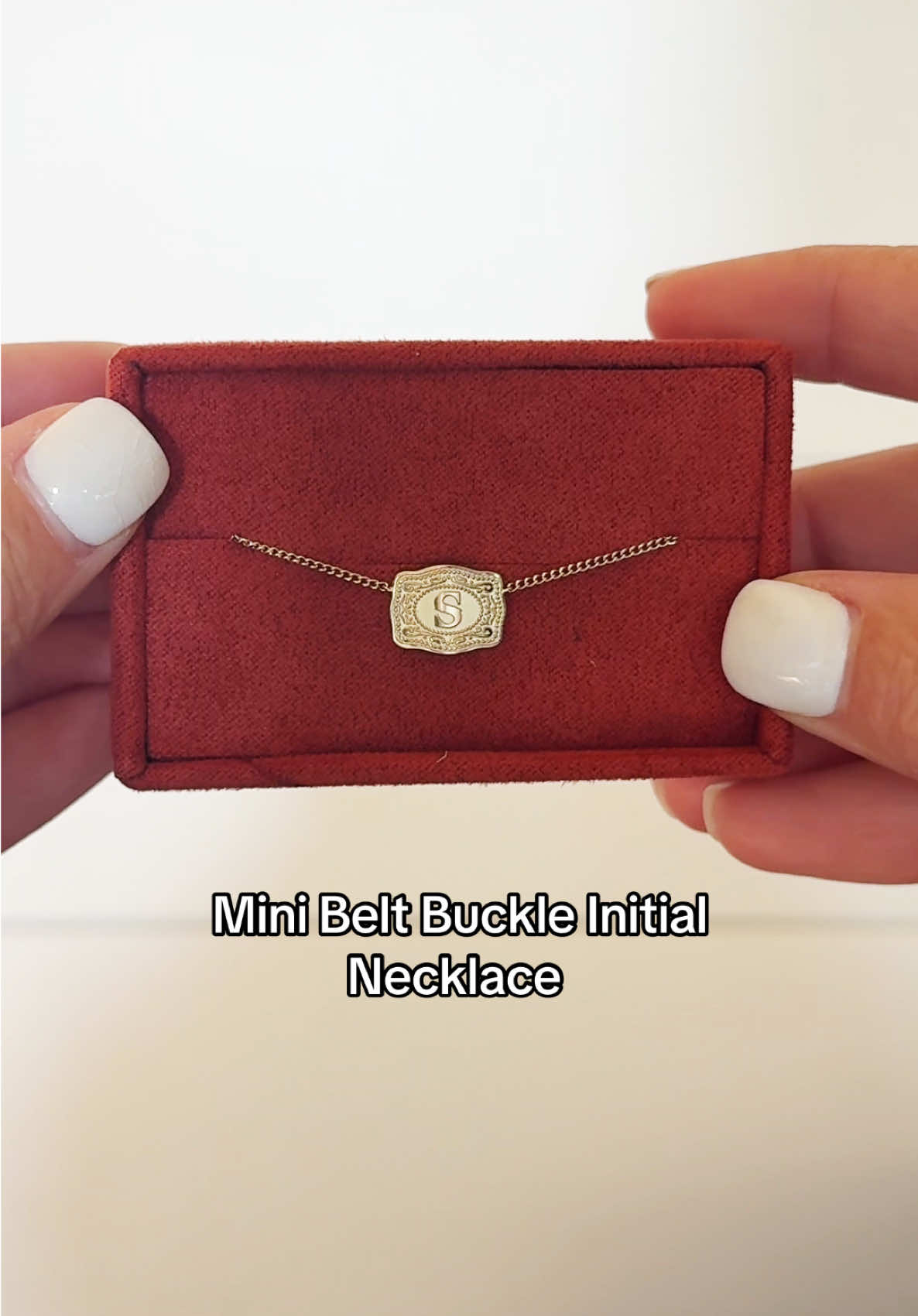 Perfection! 🤩 by far my favorite initial necklace! #initialnecklace #beltbuckle #bucklenecklace #western #westernfashion #westernjewelry #cowgirls #cowgirlsoftiktok⚡️ #jewelry #spurwest #spurwestjewelry #creatorsearch #creatorsearchinsights #westernwear #beltbuckle 
