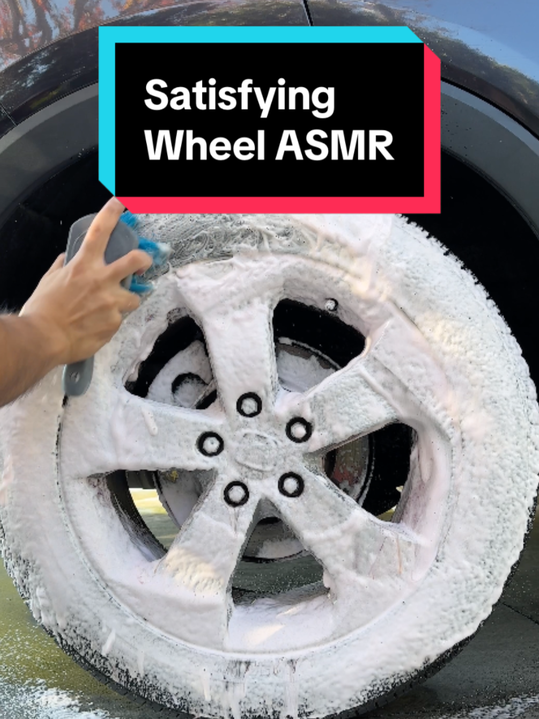 When the suds and scrubs speak louder than words. 🧼🎧 #WheelWhisperer #asmrtiktok #ASMR #cleantok #asmr  #satisfyingvideo  #wheelcleaning  #cardetailing #autodetailing  #cleantok  #asmrtiktoks #detailing #detailingworld