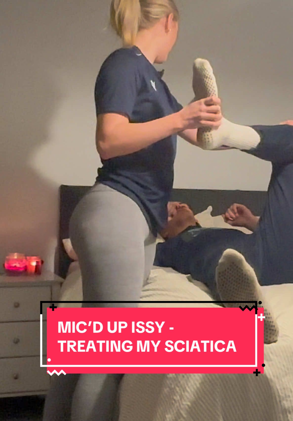 Mic’d UP ISSY - Treating my SCIATICA 😭😂 #Issy #sportsrehab #football #treatment #injury #issyanderson #georgeplank 