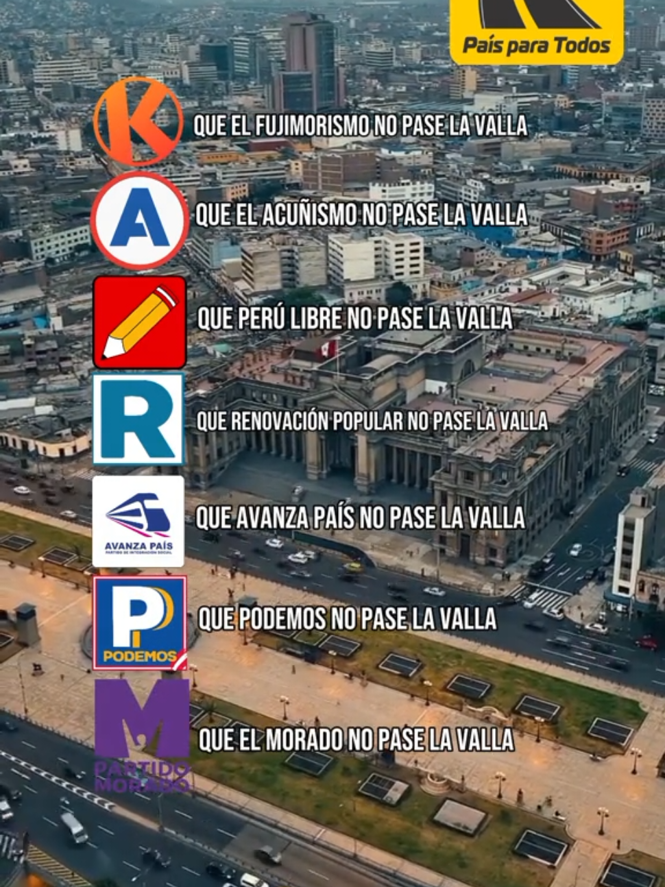 🇵🇪 Es hora de renovar la política. Un partido nuevo, comprometido con el cambio y alejado de los mismos de siempre, es el deseo del 97% de los peruanos. ¡Hagámoslo realidad! 💪🏻✨  #PaísParaTodos #FuturoParaElPerú #partidospoliticos 