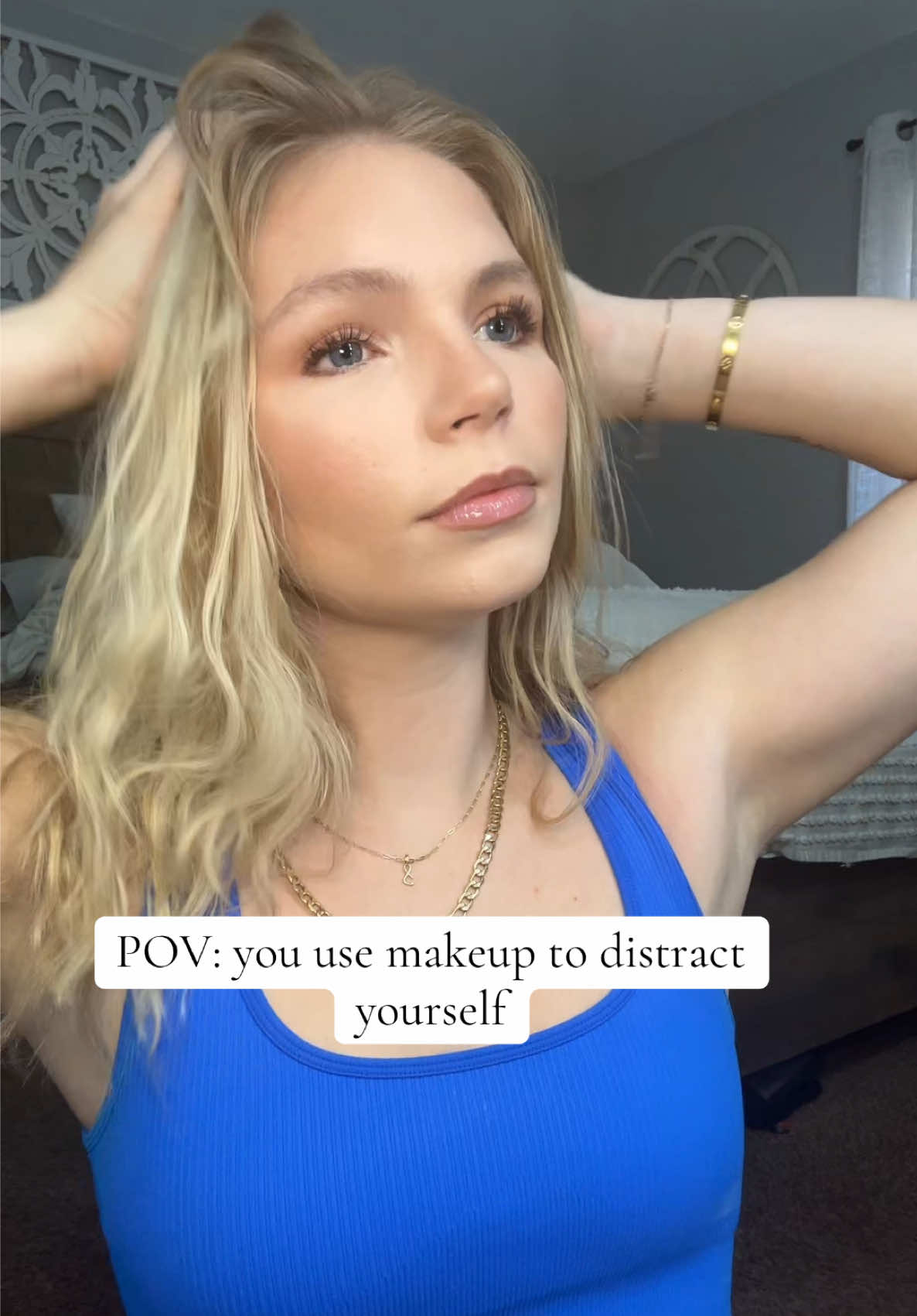 Doing my makeup is truly my form of therapy 💌 #foryoupage #makeup #grwm #makeuptutorial #MakeupRoutine #grwmmakeup #therapy #girls #viral #sahm #momtok #mariahmccarthy 