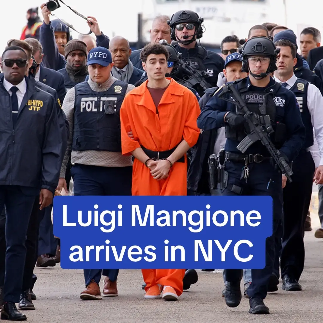 UnitedHealthcare CEO shooting suspect Luigi Mangione arrived via police helicopter to NYC after being extradited from Pennsylvania. Read the full story on DailyMail.com.  #news #luigimangione #ceo #crime #truecrime 