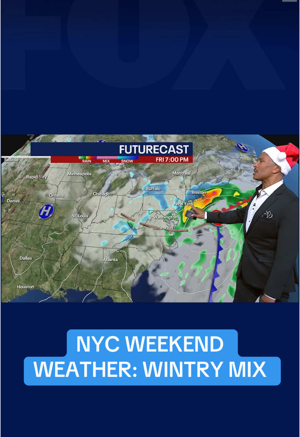 WEEKEND WEATHER LOOK AHEAD: We’re just two days away from winter! Will we see snow this weekend?  ❄️ FOX 5 NY’s Mike Woods has your weekend weather forecast. #nycweather #winterweather #nycweatherbelike 