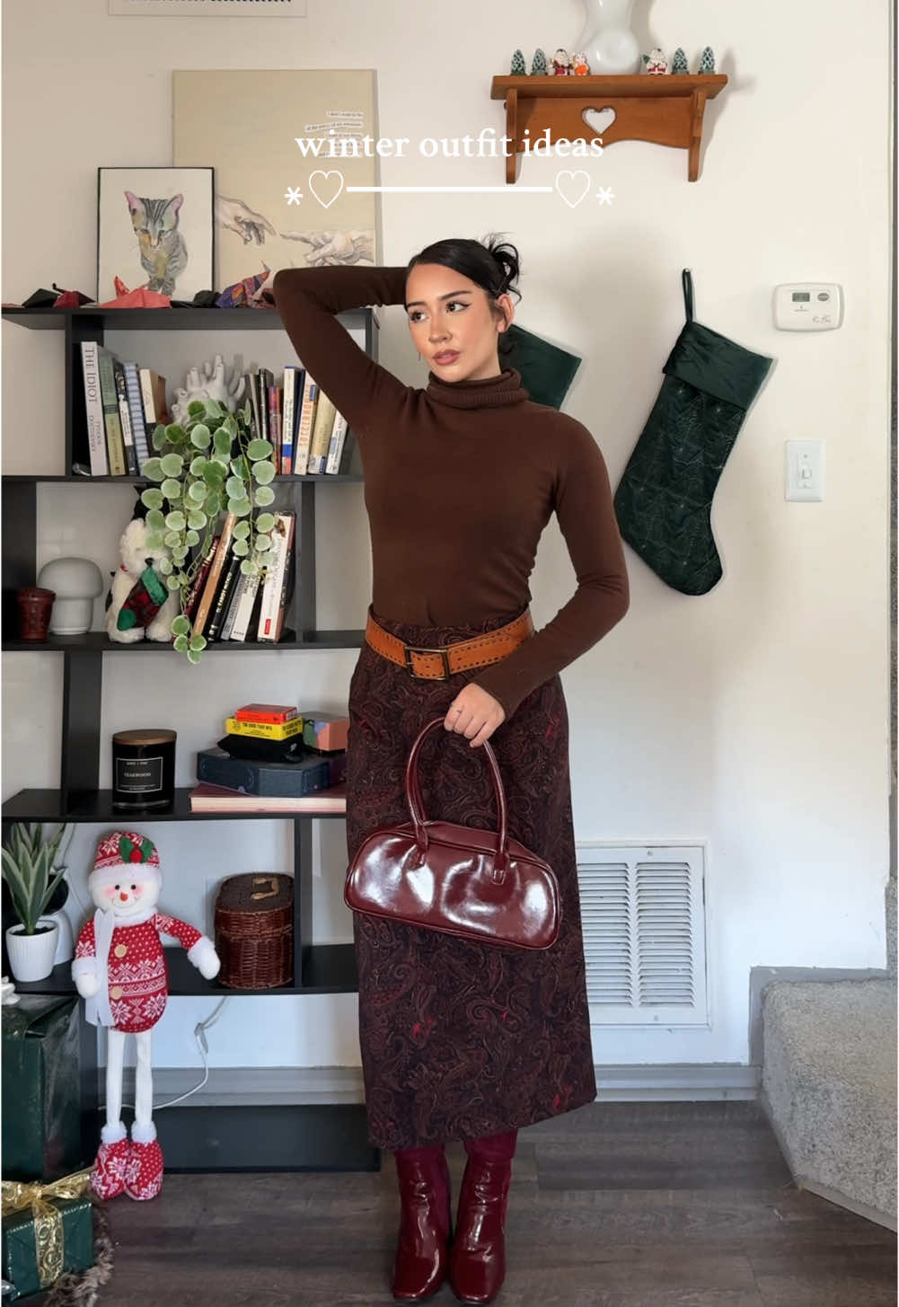 the sweater is so so cute from @SimpleRetro but here are some winter outfits hehe #winteroutfit #outfitinspo #outfitideas #thrifted 