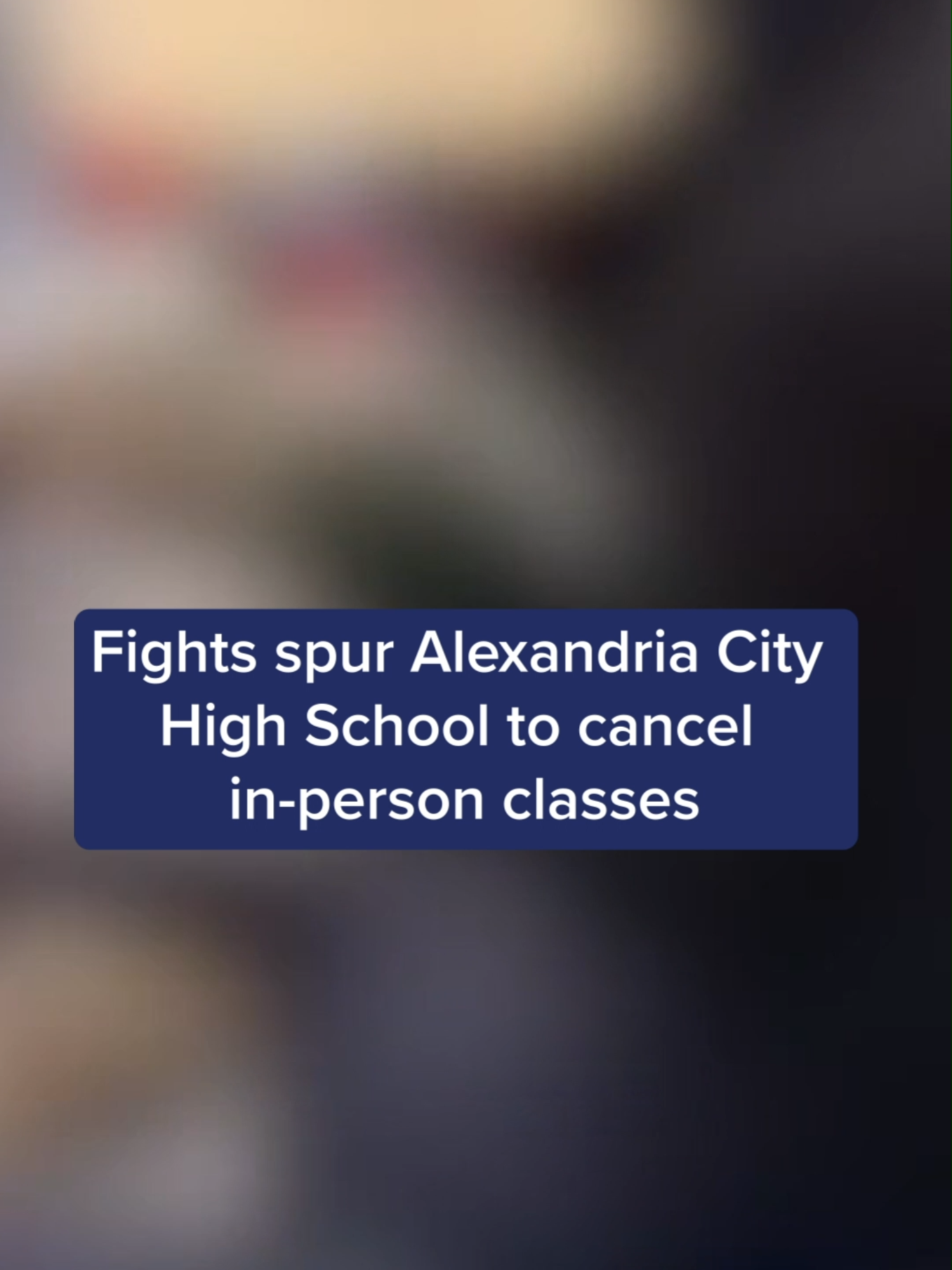 There will be no in-person classes at Alexandria City High School on Thursday and Friday after multiple fights broke out on one of their campuses, school officials said. Several student fights at the King Street Campus location resulted in staff and students with injuries on Wednesday, Superintendent Dr. Melanie Kay-Wyatt said in a letter to families. As a result, all classes were moved online for the rest of the school week. #DMVTikTok #Virginia #NorthernVirginia #DCtiktok #DistrictofColumbia #WashingtonDC #Maryland #alexandriava alexandriavirginia