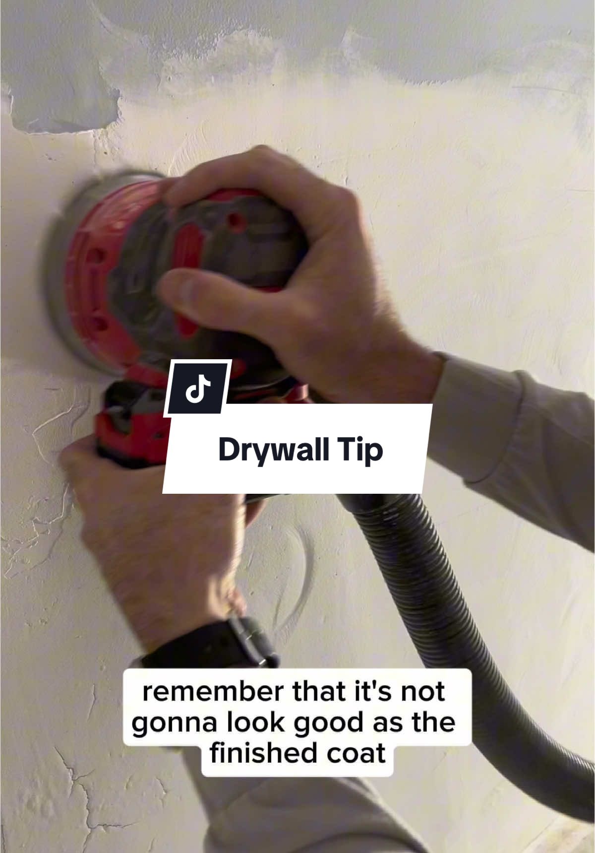 Doing drywall has always been a poor spot for me-but this little tip has helped me get much better results! (and realizing several coats is normal!) If you don't have an orbital sander yet, we love our @CRAFTSMAN® V20 one! It made this project go by so much faster! #CRAFTSMANtools #DIY #doityourself #renovation #remodel #diytips