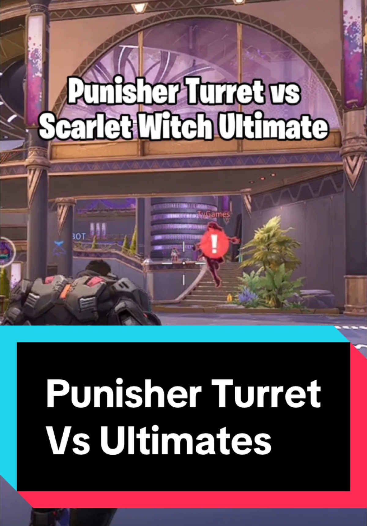 Punisher Turret vs Ultimates 😱👀. #marvelrivals 