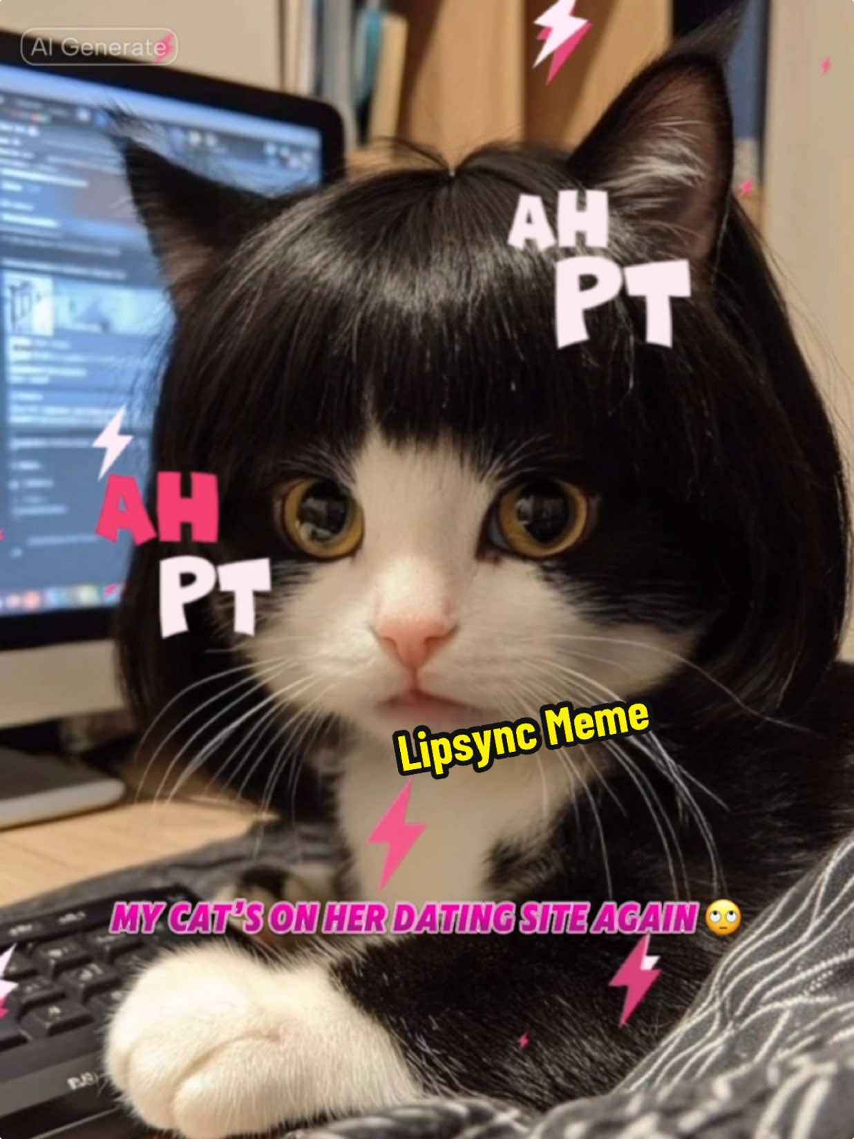 Its that time of the month again where my cat checks her dating app for matches 🙄 make your cat lipsync with this meme #apt #catmeme #lipsync #catlipsync #CapCut #catcut @NeuroSplice Edits @Jyoung101 @Meme Cats Get Lippy @Capcut_82’Moochoo @ProTemplateCreator @Neuro @Capcut Pro Templates @capcuttrends4u @CapCut UK @ᴛɪɴᴋᴢ¹ʷᵃʸ | Top Creator Capcut @catmemes @Cat memes videos @the_enchanted_cataholic @catmemebsc @iharj @💜April The CapCut Queen🩷 @CapCutTemplates @AI CapCut Templates UK @CapCut 