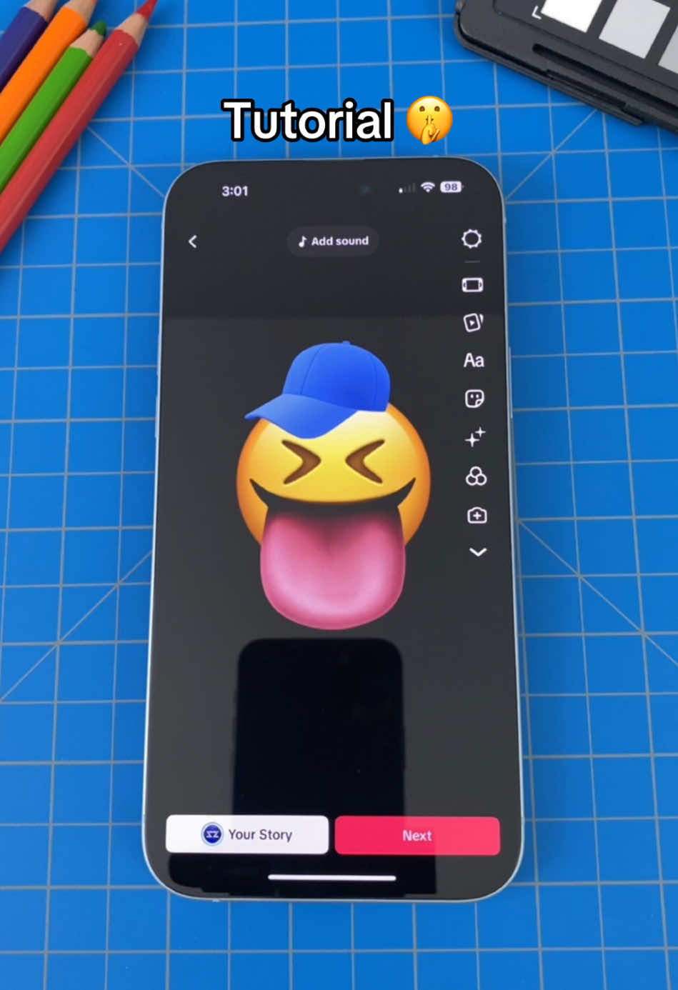 Give it a name 😆👅🧢 #emoji #tutorial 