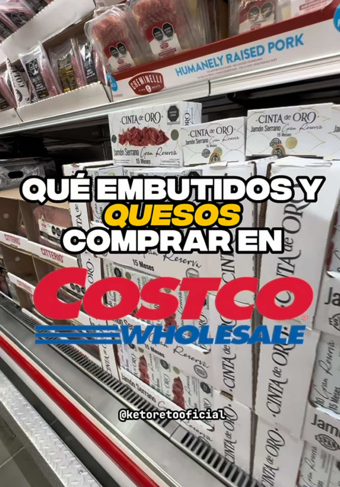 Qué embutidos y quesos comprar en Costco. Si no hay un Costco en tu ciudad entonces lee los ingredientes y fíjate que no tengan nitratos y nitritos, almidones, proteína de soya, azúcares añadidos o lecitina de soya.