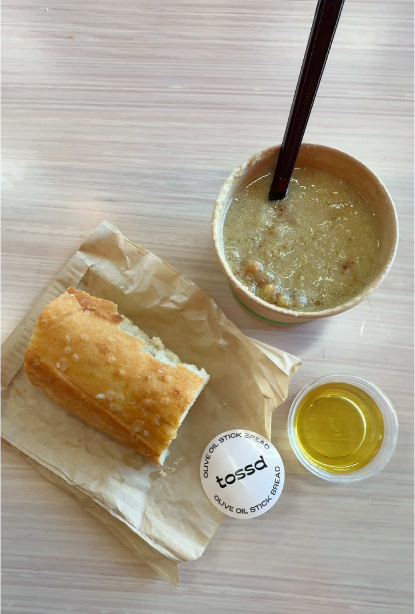 🥣 Cozy up, Pleasant Grove! 🥖   Our *Potato Cheddar Soup* has officially arrived, and it’s exclusive to YOU. 🥔🧀 Topped with golden breadcrumbs for that perfect crunch and served with a side of warm, olive oil stick bread to soak up every drop of cheesy, velvety goodness.   This winter warmer is available ONLY at our Pleasant Grove location, so swing by and treat yourself to a bowl of comfort. 🍂💛   #EatTossd #ChefCrafted #SeasonalEats #SoupSeason #ComfortFood #PleasantGroveExclusive #FreshEats 