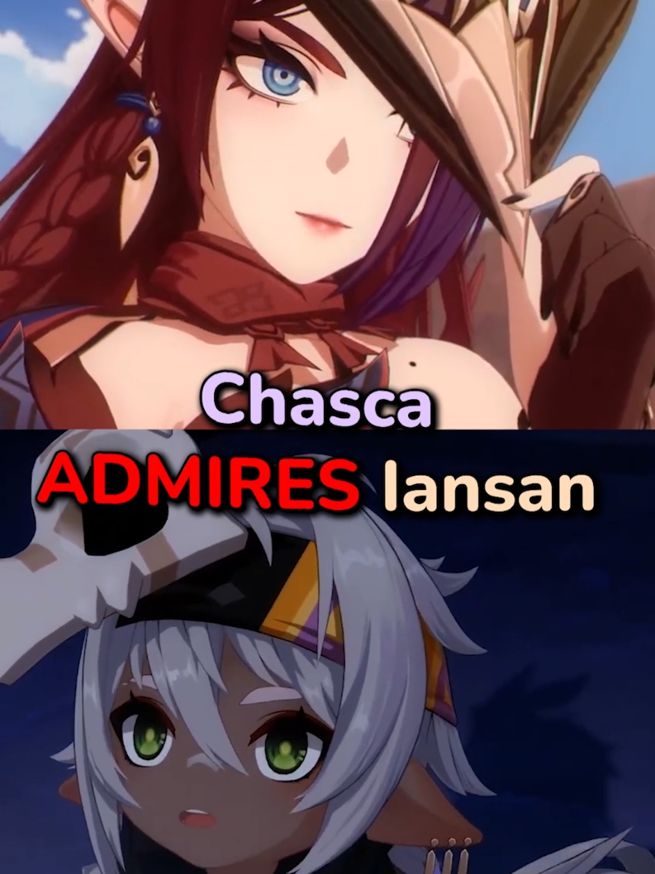 Chasca admires Iansan #genshin #genshinimpactedit #GenshinImpact