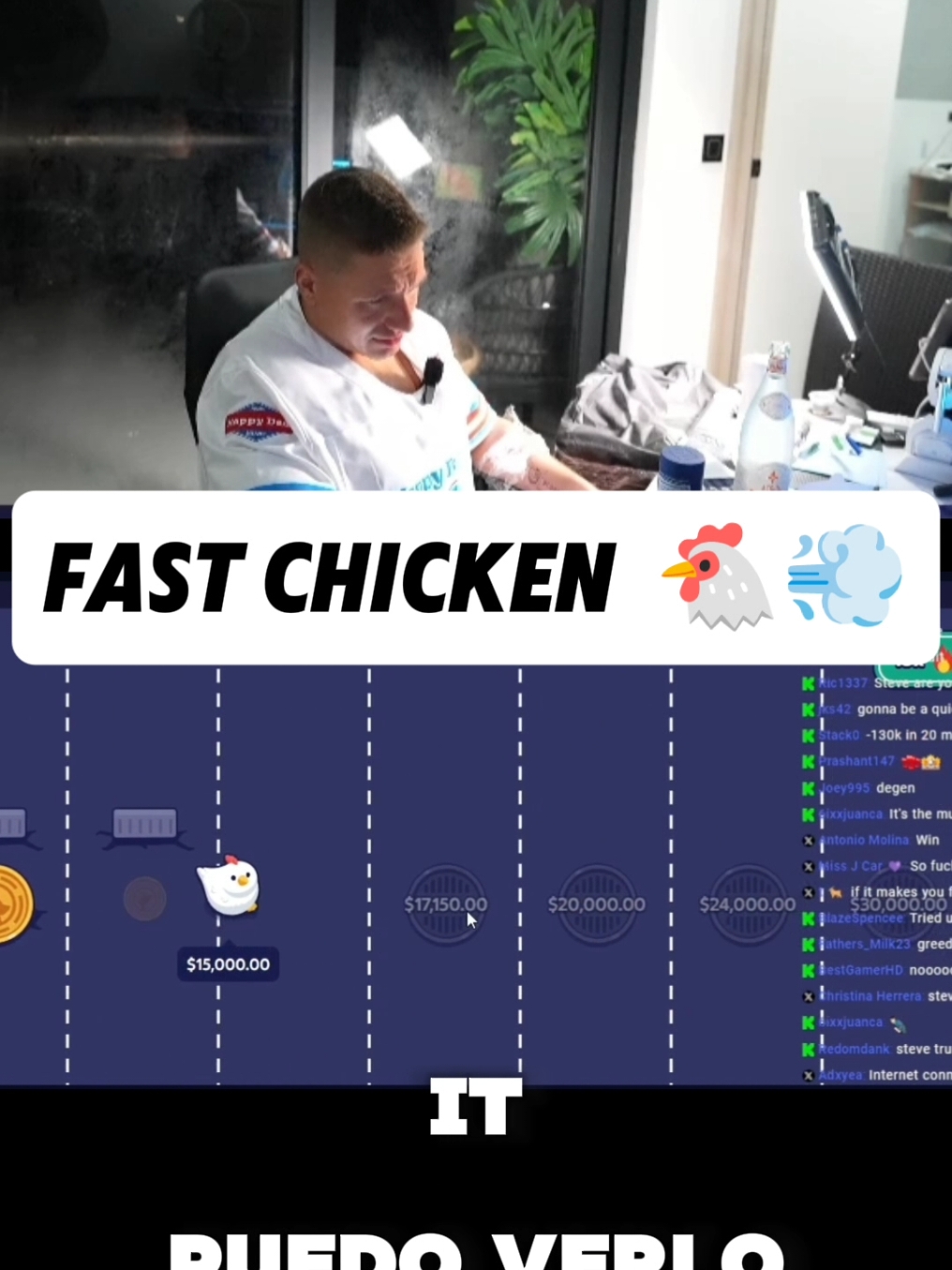 FAST CHIKEN!! #clip #clips #missionuncrossable #stevewilldoit #streamer #fyp 