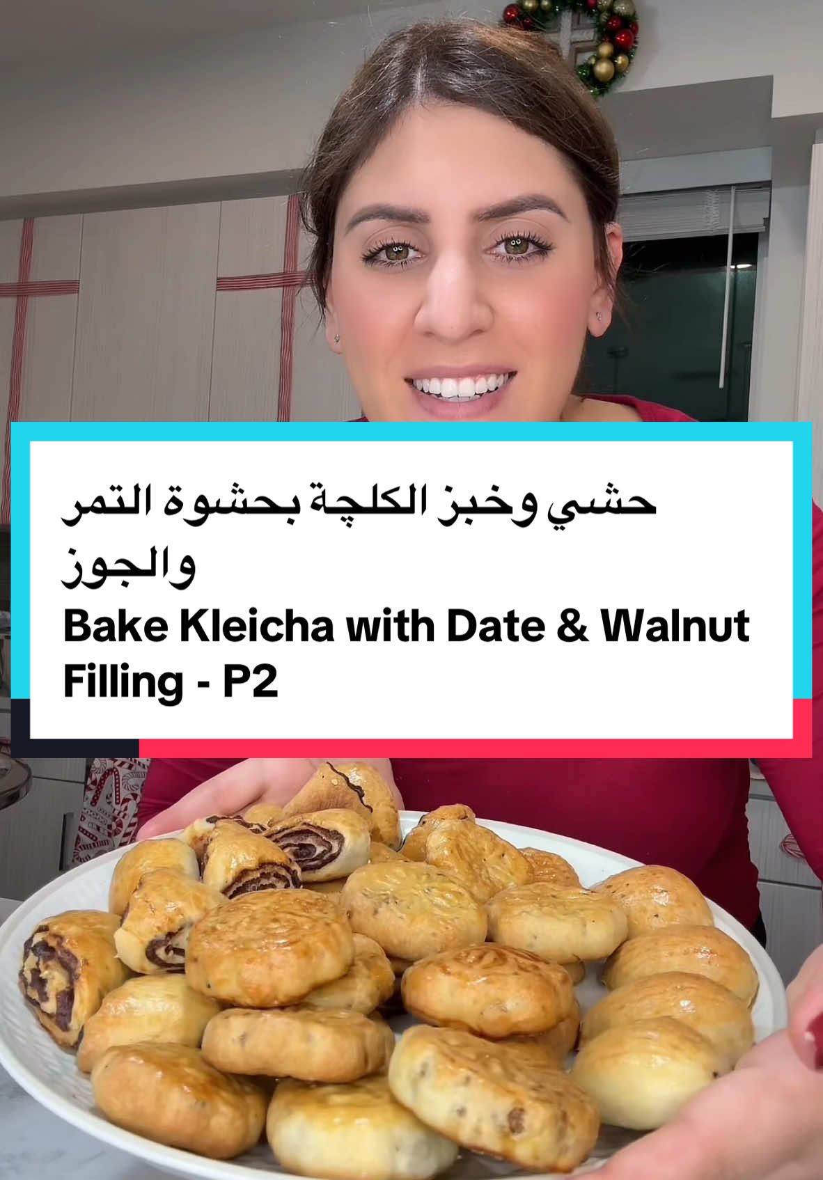 Replying to @🔥نوࢪ علي🔥 حشي وخبز الكلچة بحشوة التمر والجوز Bake Kleicha with Date & Walnut Filling - P2 #fypシ #foryoupage #sandiego #creatorsearchinsights #middleeastern #foodbyRyam #eatwithus #kleicha #Recipe #كليجة 