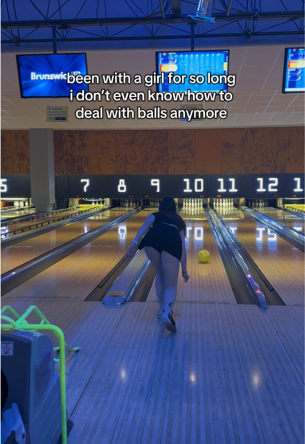 i gonna blame my horrible bowling skills on being gay 💫 thanks /ib @BECCA  #wlw #wlwtiktok #womenlovingwomen #wuhluhwuh #girlswholikegirls #wlwtok 