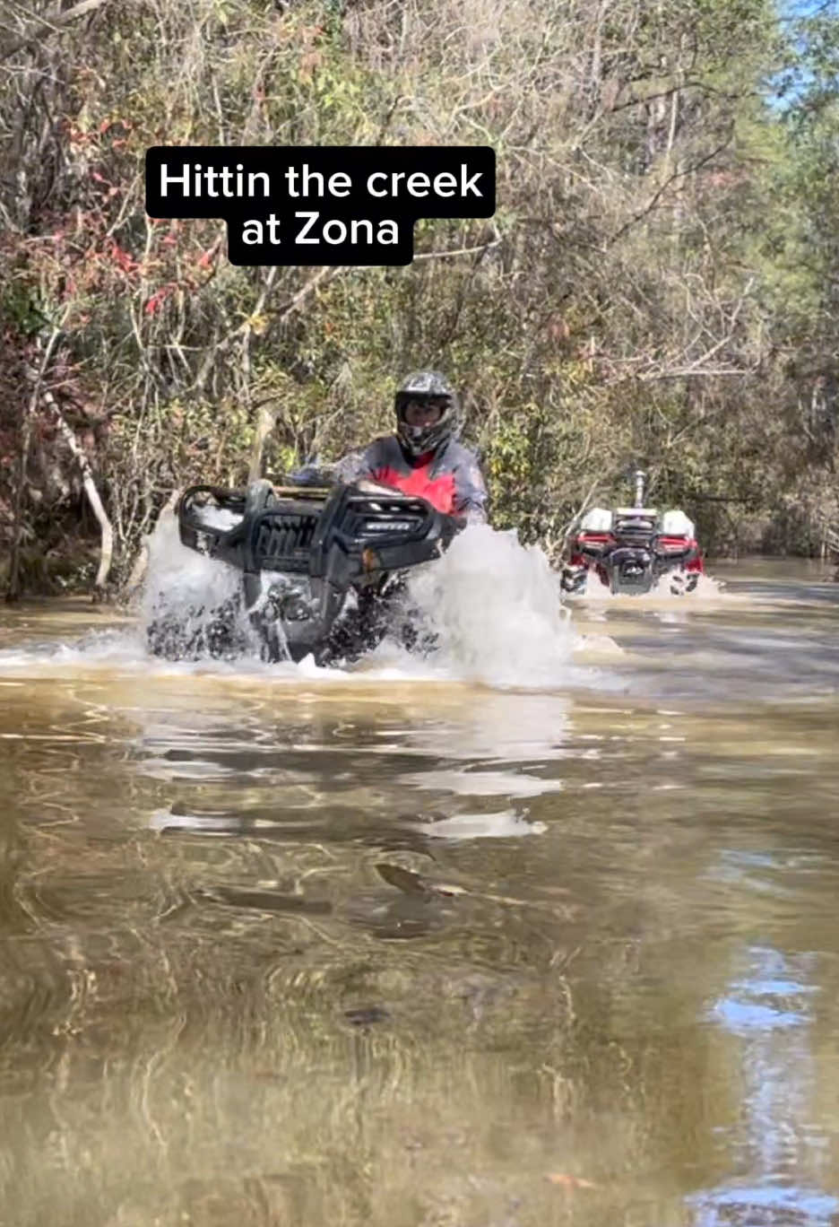 Hittin the creek at Zona. YouTube video: 