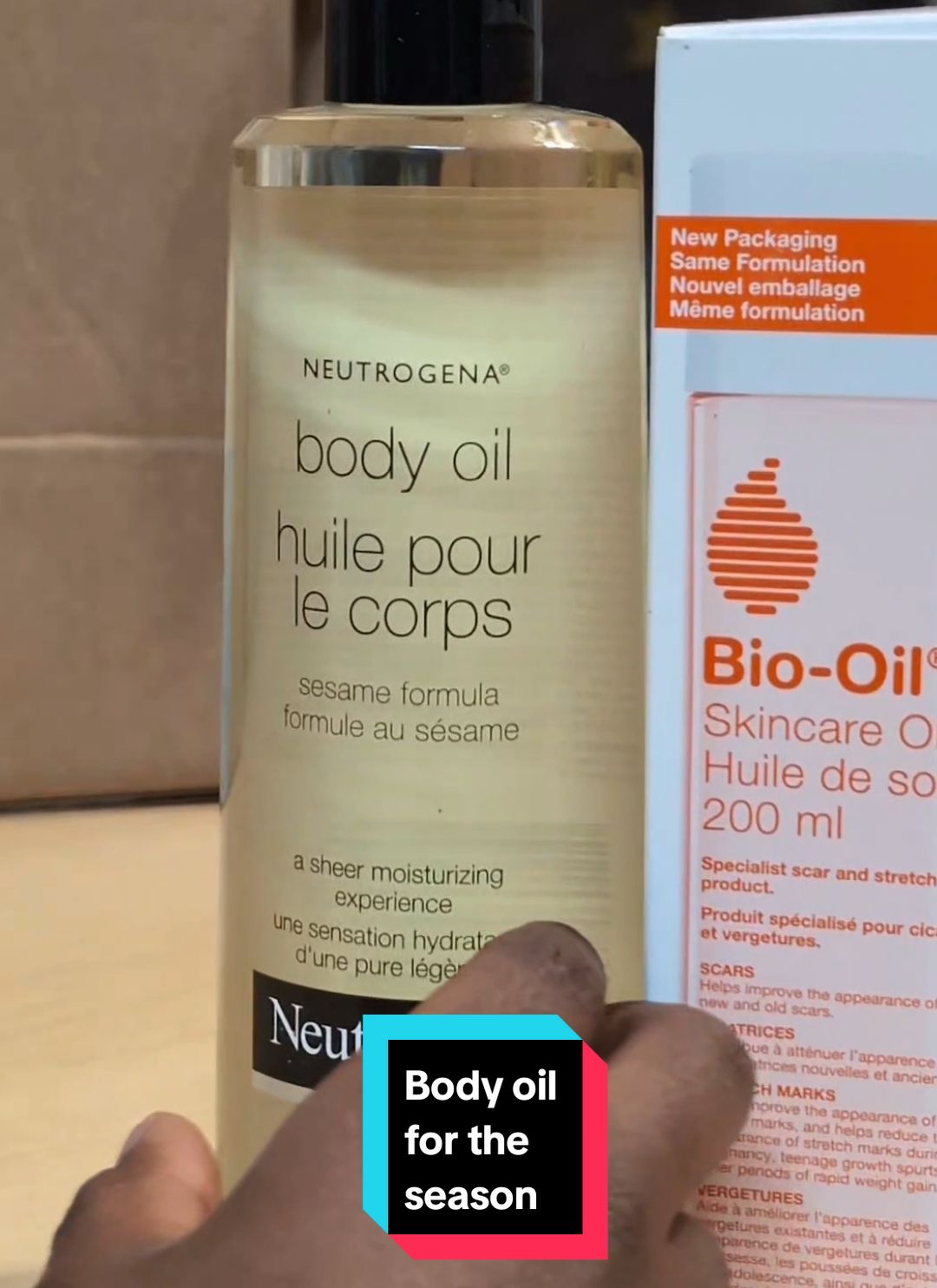 I only feel comfortable when I use oil on my skin I really don't know why...it's been a long time thing 😃. if it's not oil, Shea butter or Vaseline count me out...... #skincare #skinoil #bodyoil  #neutrogena  #biooil  #aveeno 