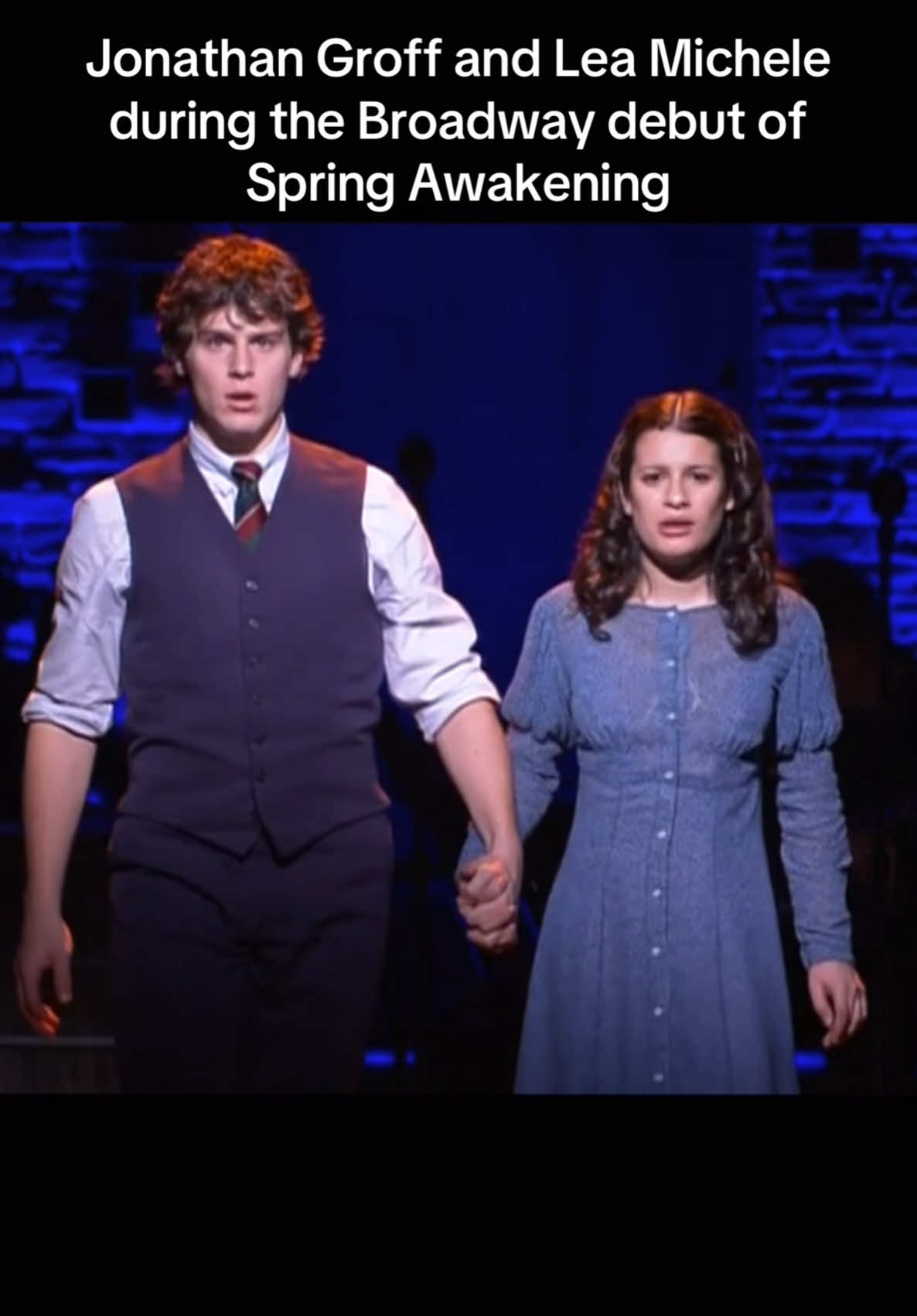 Back in the days before he broke down in tears every time he sang this…iykyk 👀😎 #musicaltheatre #broadway #theatrekid #jonathangroff #leamichele #glee #hamilton #springawakening #stevensater 