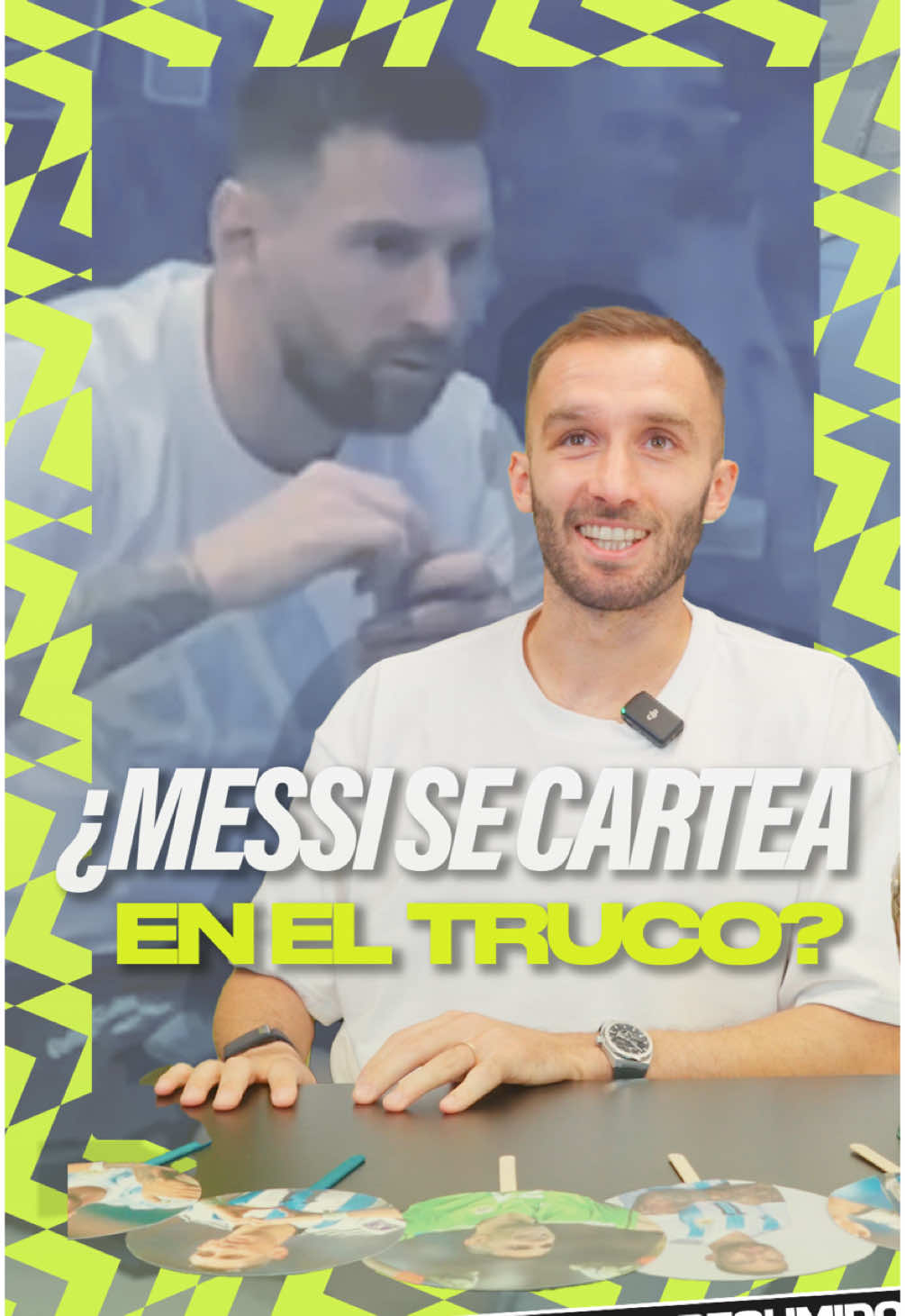 ¿Messi y De Paul se cartean? 🧐  #messi #pezzella #argentina #entrevista #truco #resumido 