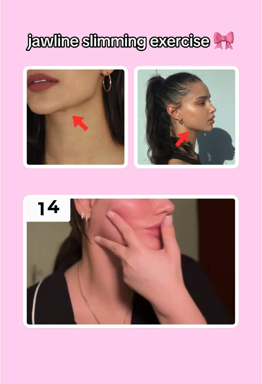 jawline slimming exercise 🎀 #exercise #GlowUp #viral #foryoupagе #workout #tutorial #girltips #fürdich #fy #fyp #foryou #furdich #jawline #jawlinecheck #jawlinechallenge #jawlinetransformation #jawlinetips #jawlineexercise 