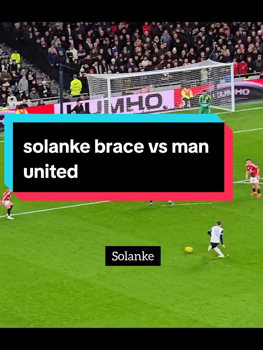 Solanke goal today man united carabao cup. #solanke #kulusevski #manchesterunited #tottenham #epl #tottenhamvsmanunited #antony #manutd #rubenamorim 