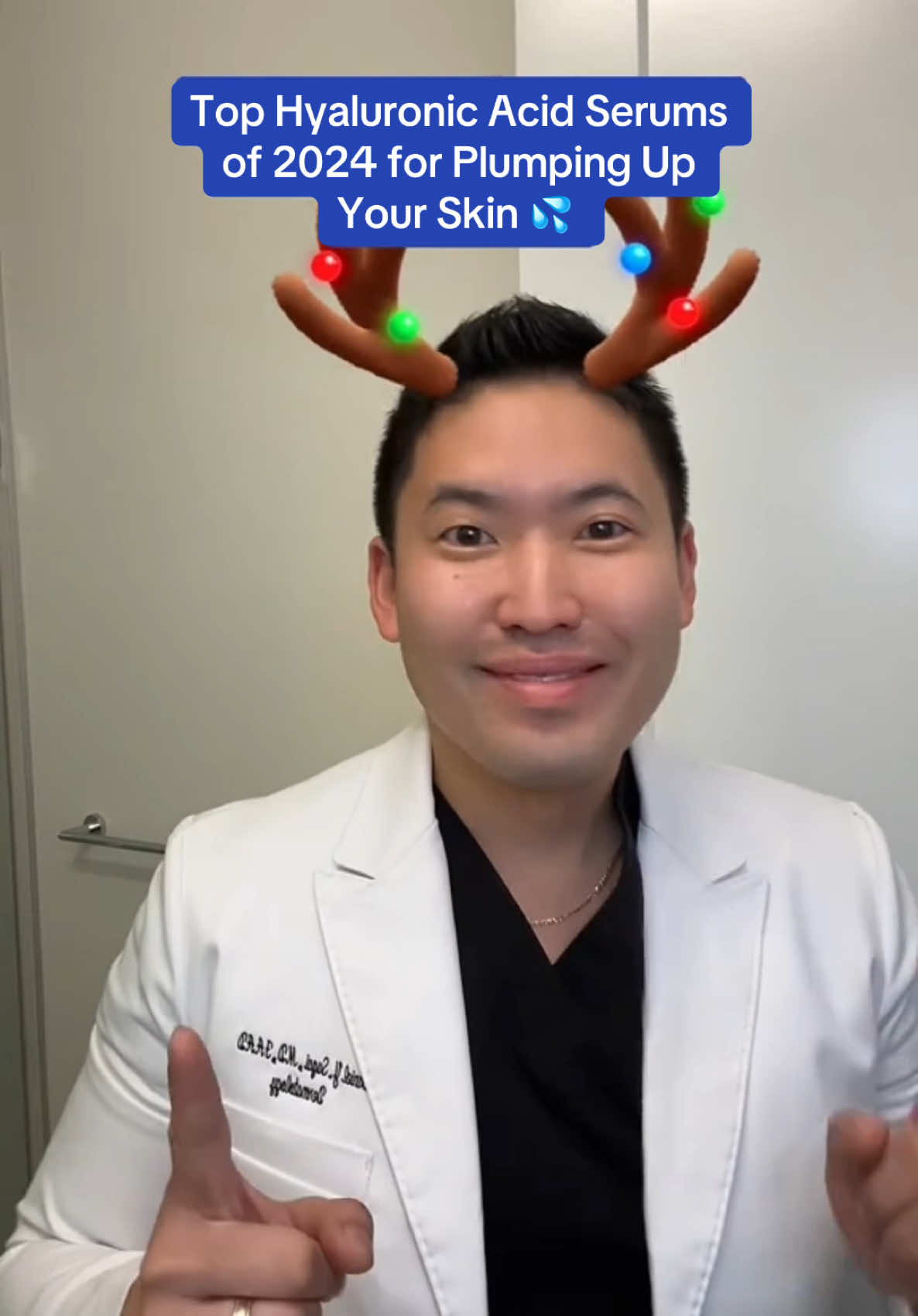 These filters are getting too realistic 😮‍💨 these make great holiday gift ideas to plump up the skin and hide those fine lines 🙌🎄#bestof2024 #hyaluronicacidserums #topskincare #bestskincareproducts #drsugaiskincare #holidayskincare 