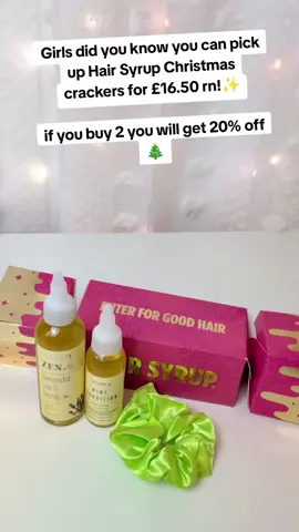 Find the fun Christmas presents for you ✨🎄 #hairsyrup #hairoil #hairoiling #giftideas #tiktokmademebuyit #christmas #myinfluujourney #dealdrops 