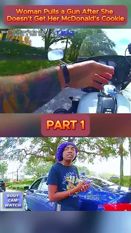 Woman Pulls a Gun After She Doesn't Get Her McDonald's Cookie - Part 1 #cops #copsoftiktok #copsontiktok #copstiktok #police #chase #copschase #foryou #fyp #usa 