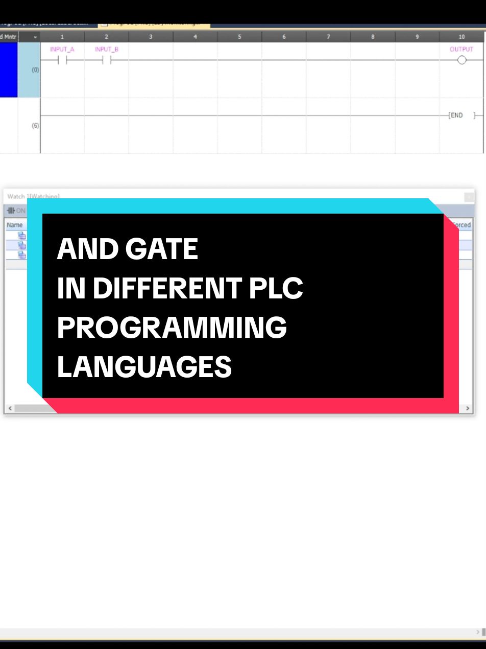 How to create an AND gate in different PLC programming languages #plc #plcprogramming #logic #ladderlogic #ladder #st #structuredtext #fbd #functionblockdiagram #programming #andgate #engineering #electricalengineering #automation #automationengineering #fyp #foryou #fypage #foryoupage