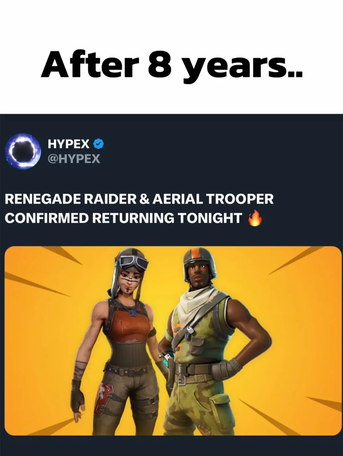 Renegade Raider and Assault Trooper return to Fortnite Item Shop after 8 years🤯 #fortnite #fortnitebr #fortniteclips 