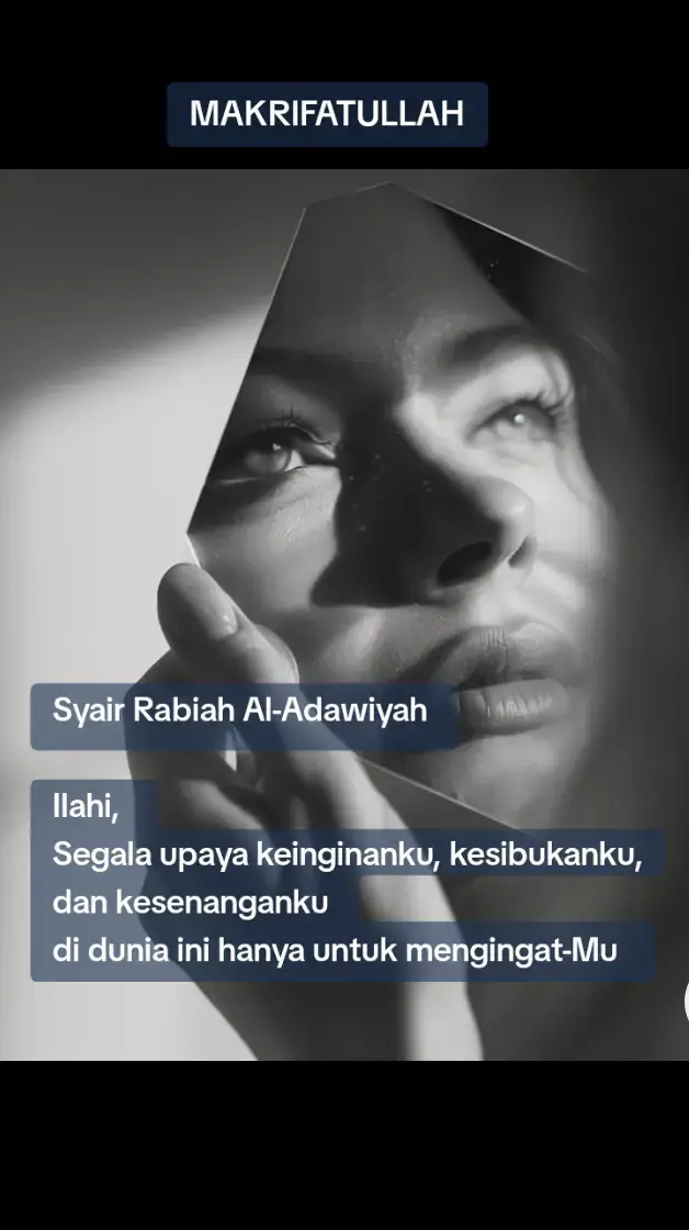 #SyairRabiah Al-Adawiyah 