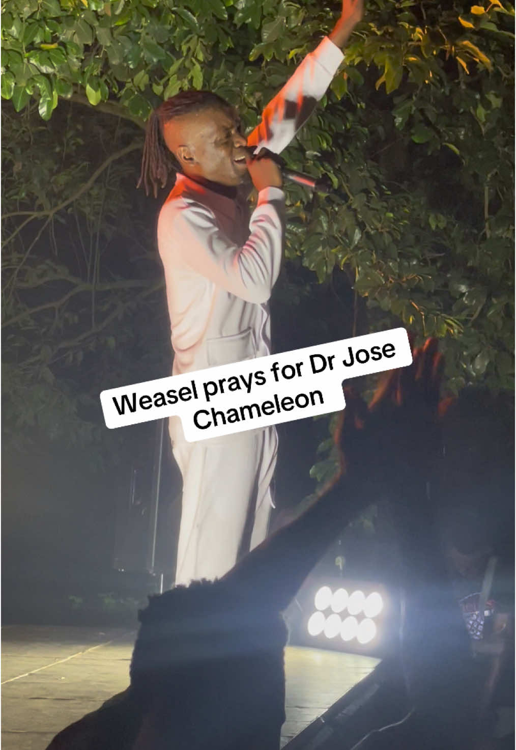 Weasel prays for Dr Jose Chameleon @RadioAndWeasel @JoseChameleone 