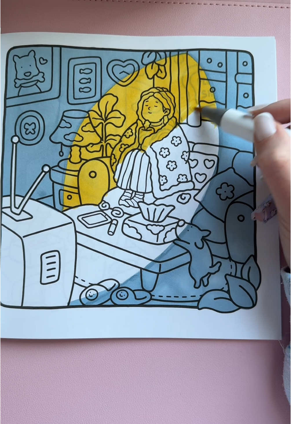 Color with me #coloringbook #satisfying #coloring #cocowyo #ohuhumarkers #coloringtok #coloringbookforadults #colorwithme #fyp #StressRelief #coloringbooks 