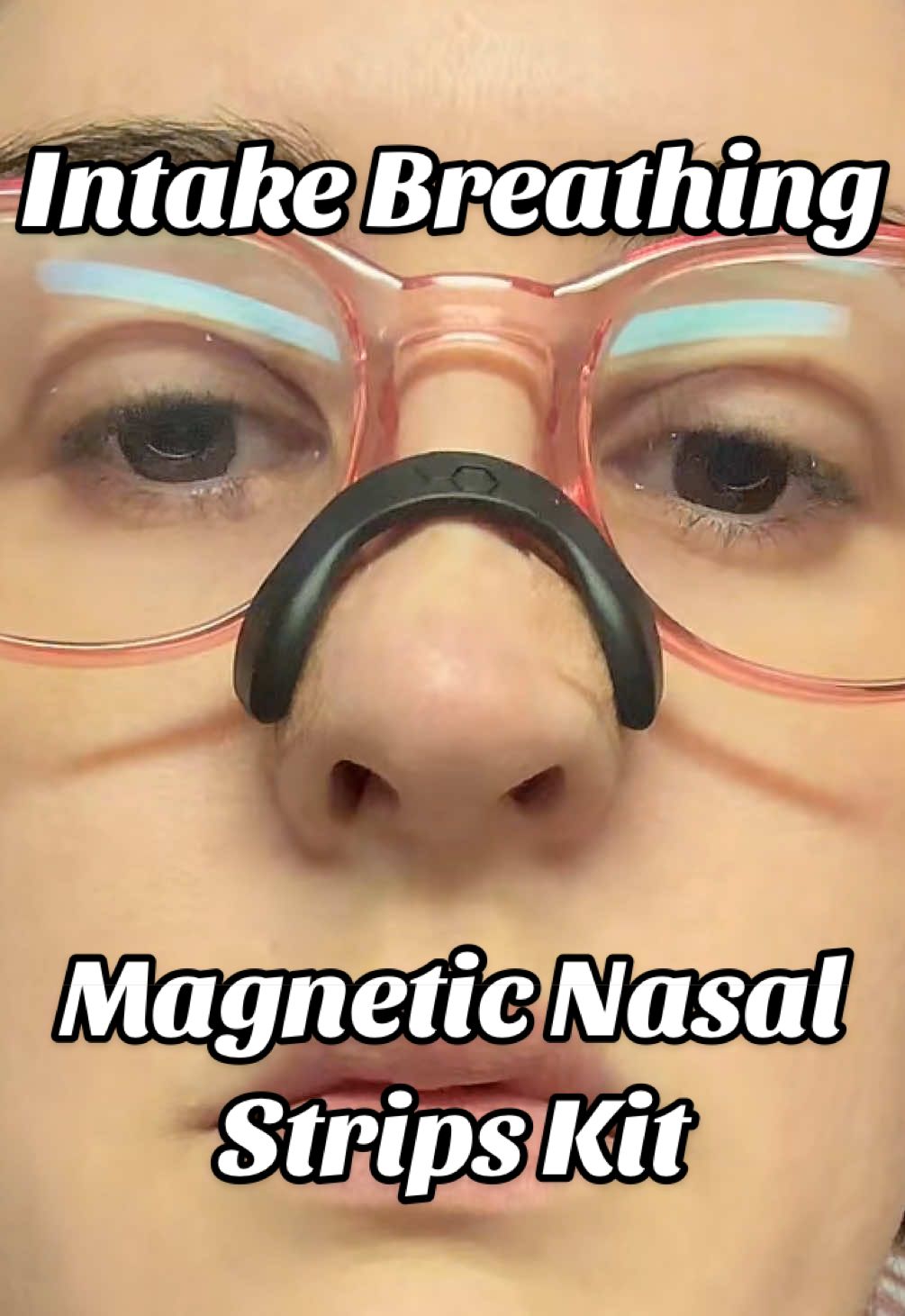 It feels so good to have your nasal passages open up like this. I have never been able to breathe this well through my nose. These are the Intake Breathing Magnetic Nasal Strips. #tiktokshocreatorpicks #winterfinds #tiktokshopholidayhaul #tiktokmademebuyit 