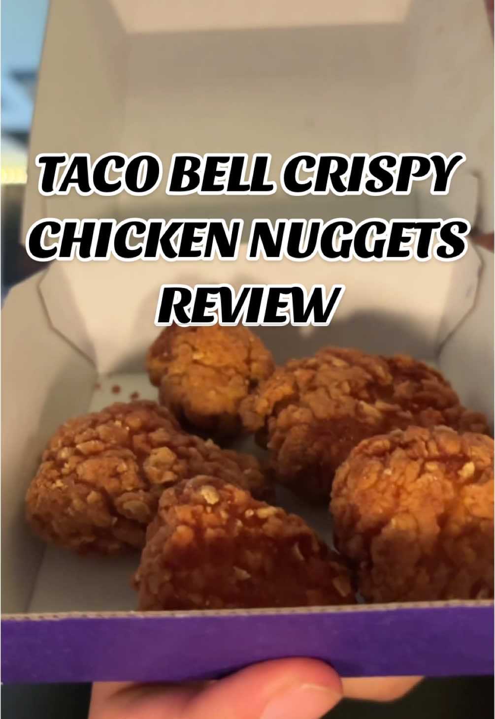 TACO BELL’S CRISPY CHICKEN NUGGETS REVIEW 🌮🛎️ the bell sauce is so good! #tacobell #tacobellislife #tacobellnuggets #tacobellchickennuggets #chickennuggets #fastfood #fastfoodlife #FastFoodReview #tastetest #fyp #viral #xyzbca #eatingsounds #review #foodreview #crunchysounds #mukbang #mukbangeatingshow