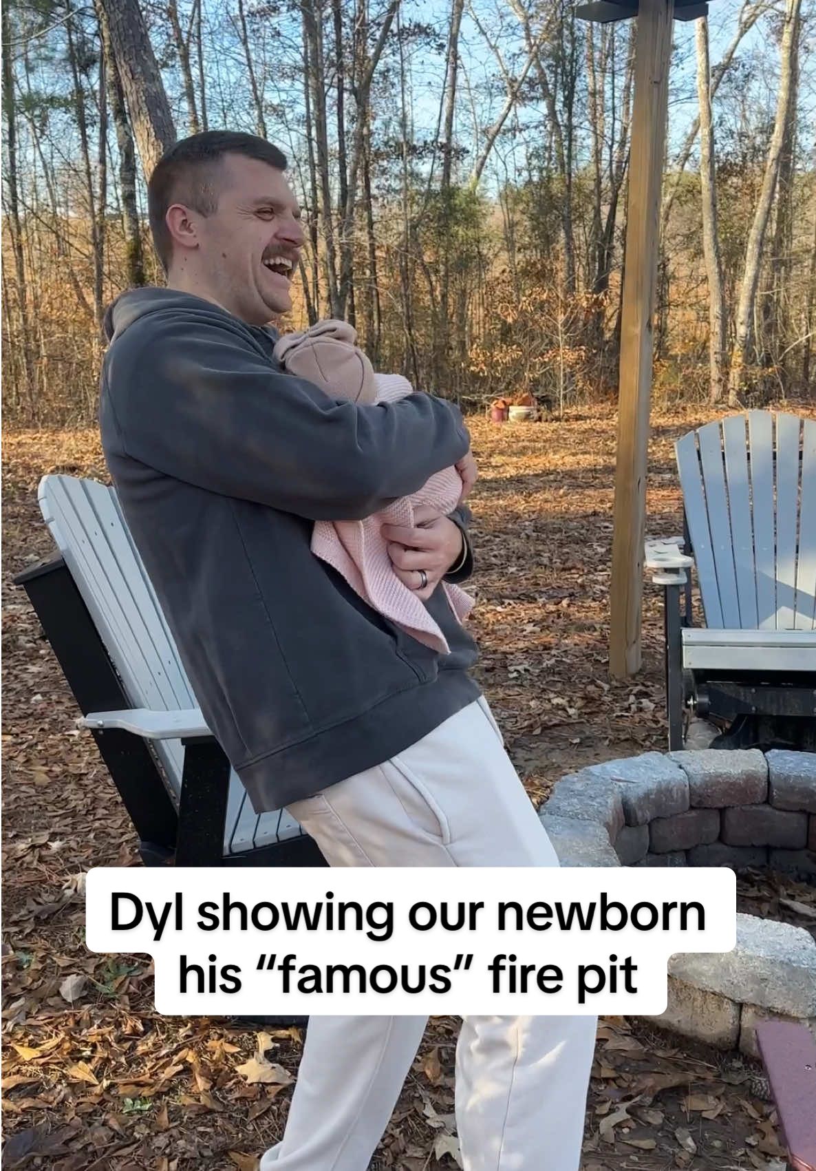 He is so proud 🤣 #shelbanddyl #postpartum #baby #DIY #couples #relationships 