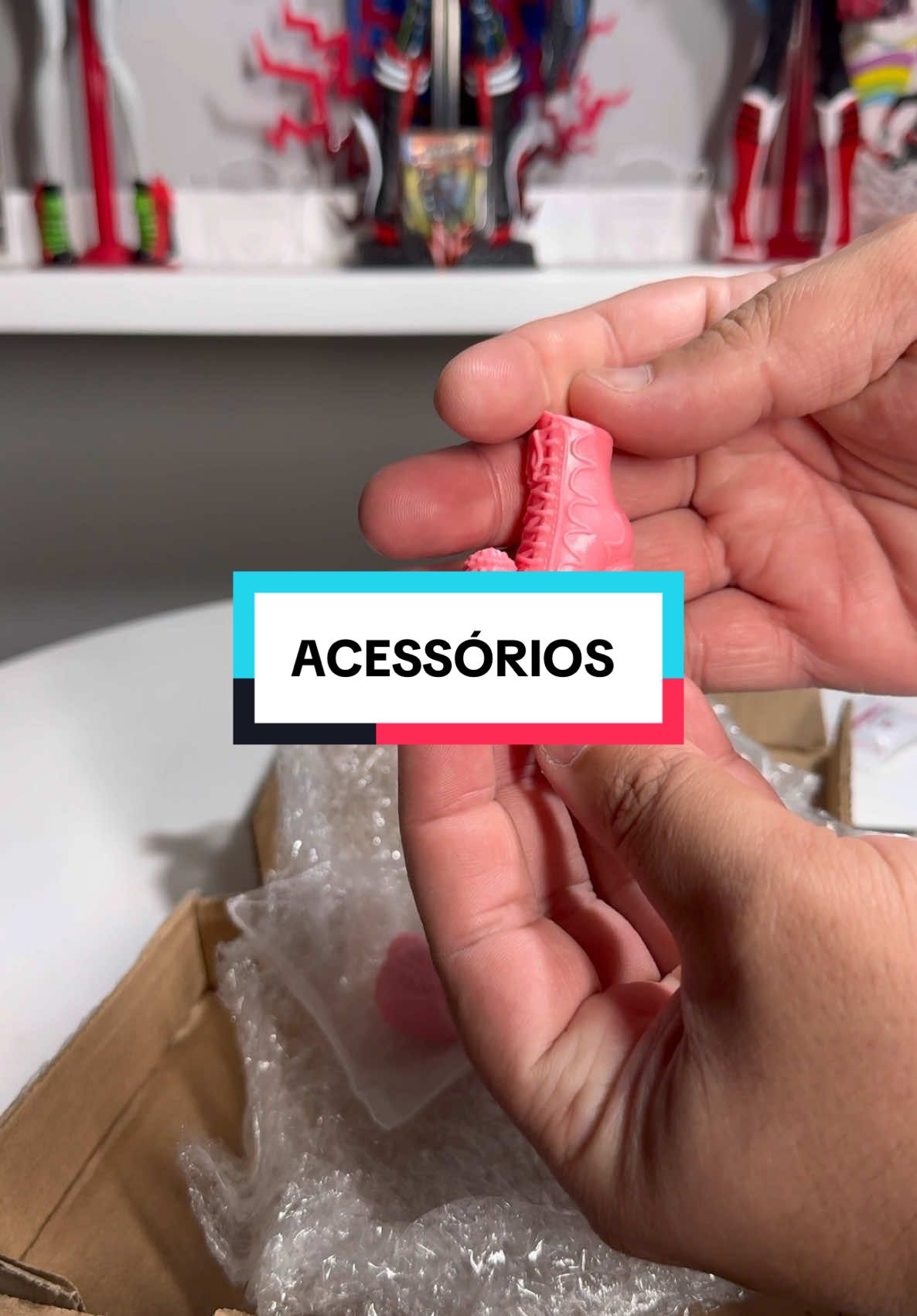 @Artista_Cafeinado arrasou nos meus acessórios de #monsterhigh 🩵 #custom #dollcollector #unboxingvideo 