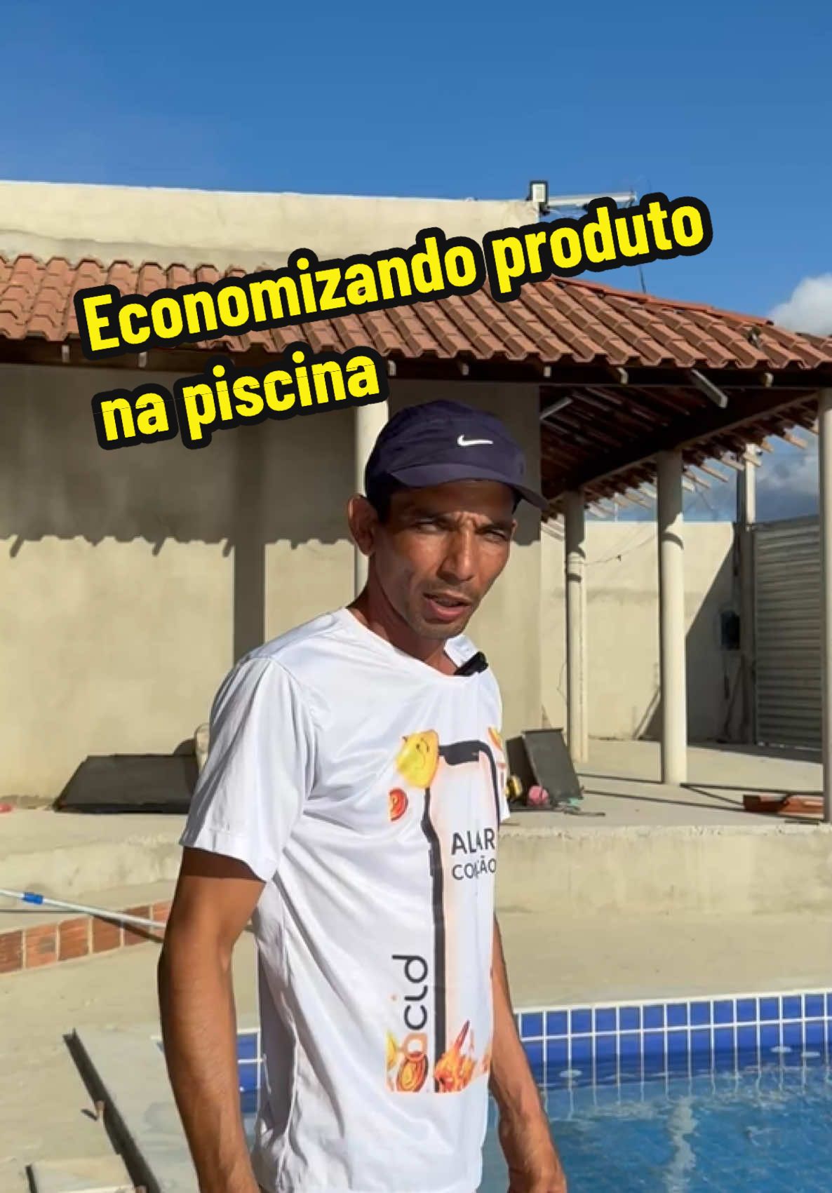 #construçao #pedreiro #obra #piscina economizando produto na piscina