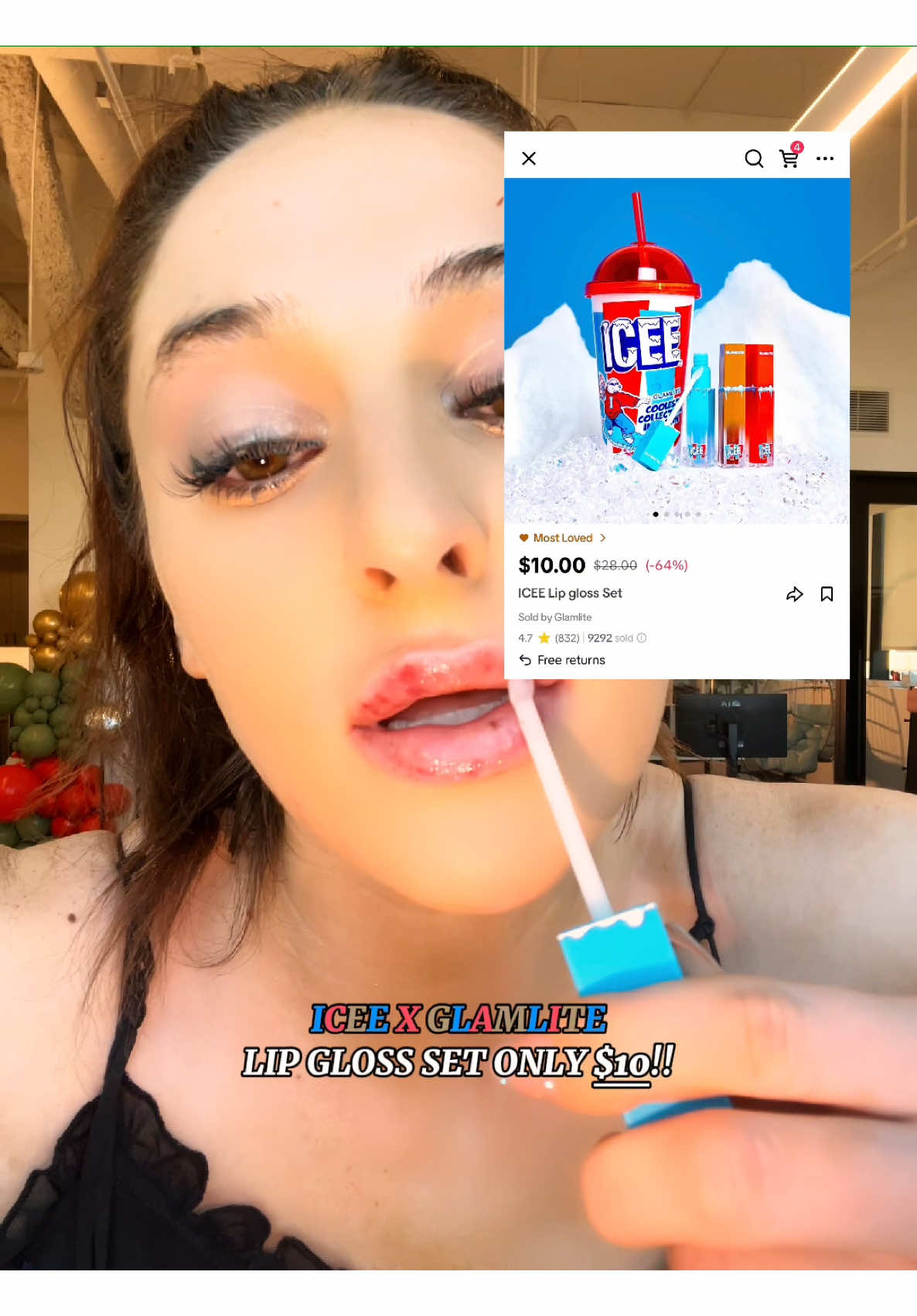 ICEE LIP GLOSS TRIO FROM @Glamlite 