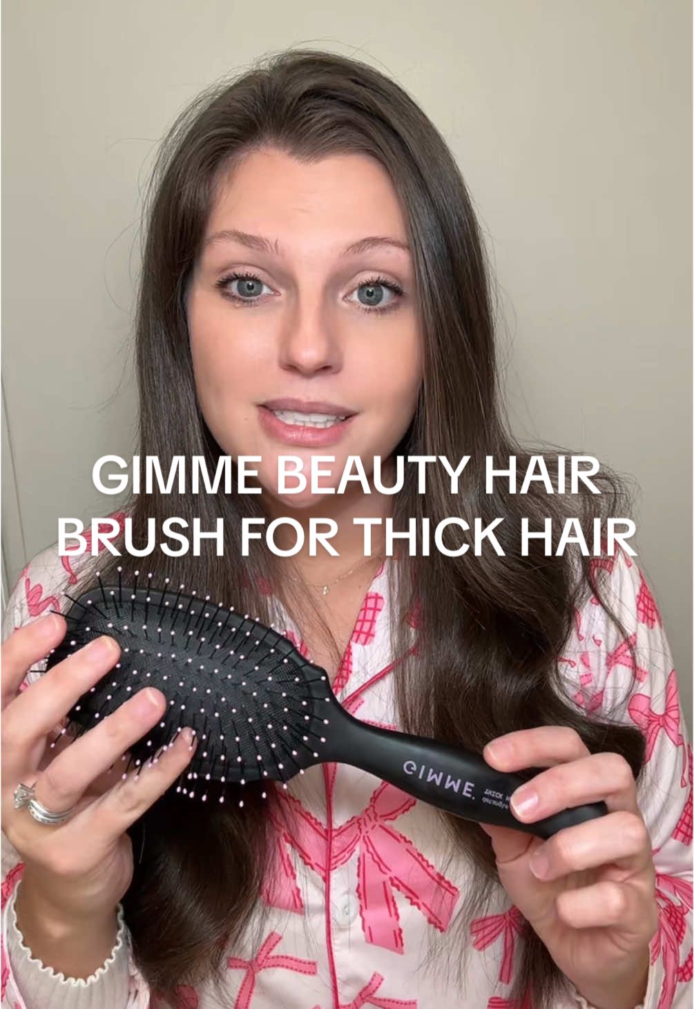 Gimme Beauty has the best hair brush I’ve tried! I love that it’s targeted specifically for thick hair and it lives up to what it claims! @gimme beauty #thickhair #hairbrush #haircare #detangle #shine #longhair #tiktokhair #hairtok #creatorsearchinsights 