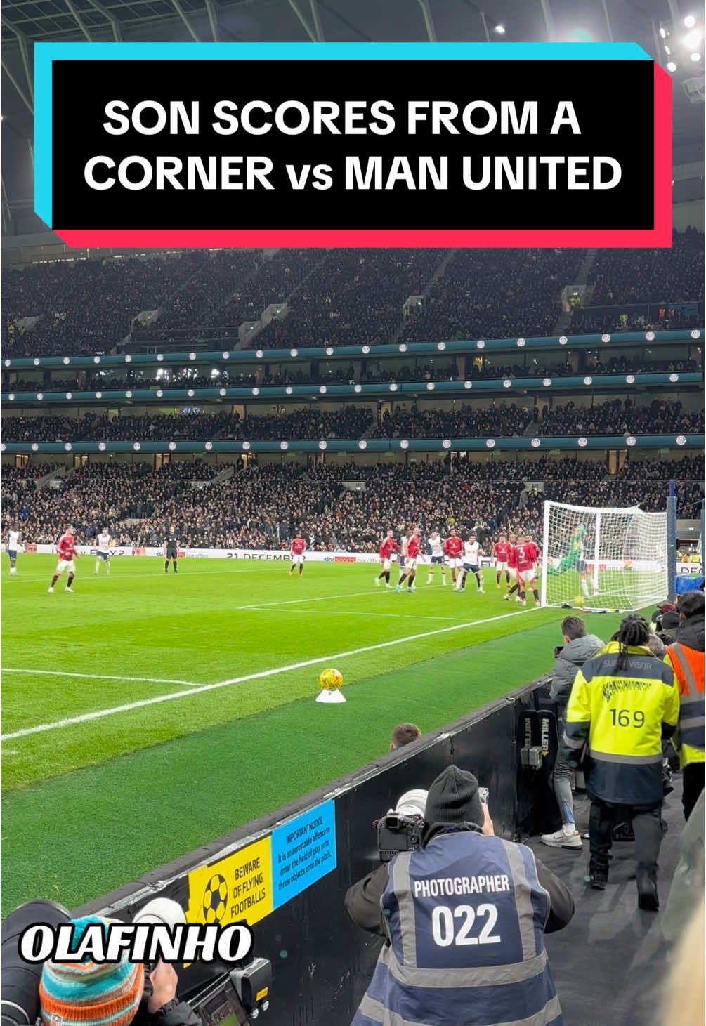 SON SCORES FROM A CORNER GOAAAL vs UNITED!!! 4-2!!!Tottenham vs Manchester United 19.12.24 CARABAO CUP #carabaocup #손흥민 #tottenham #coys #lillywhites #spurs #thfc #football #fans #sonny #viral #matchworn #bigange #manutd #tottenhamstadium #solanke 