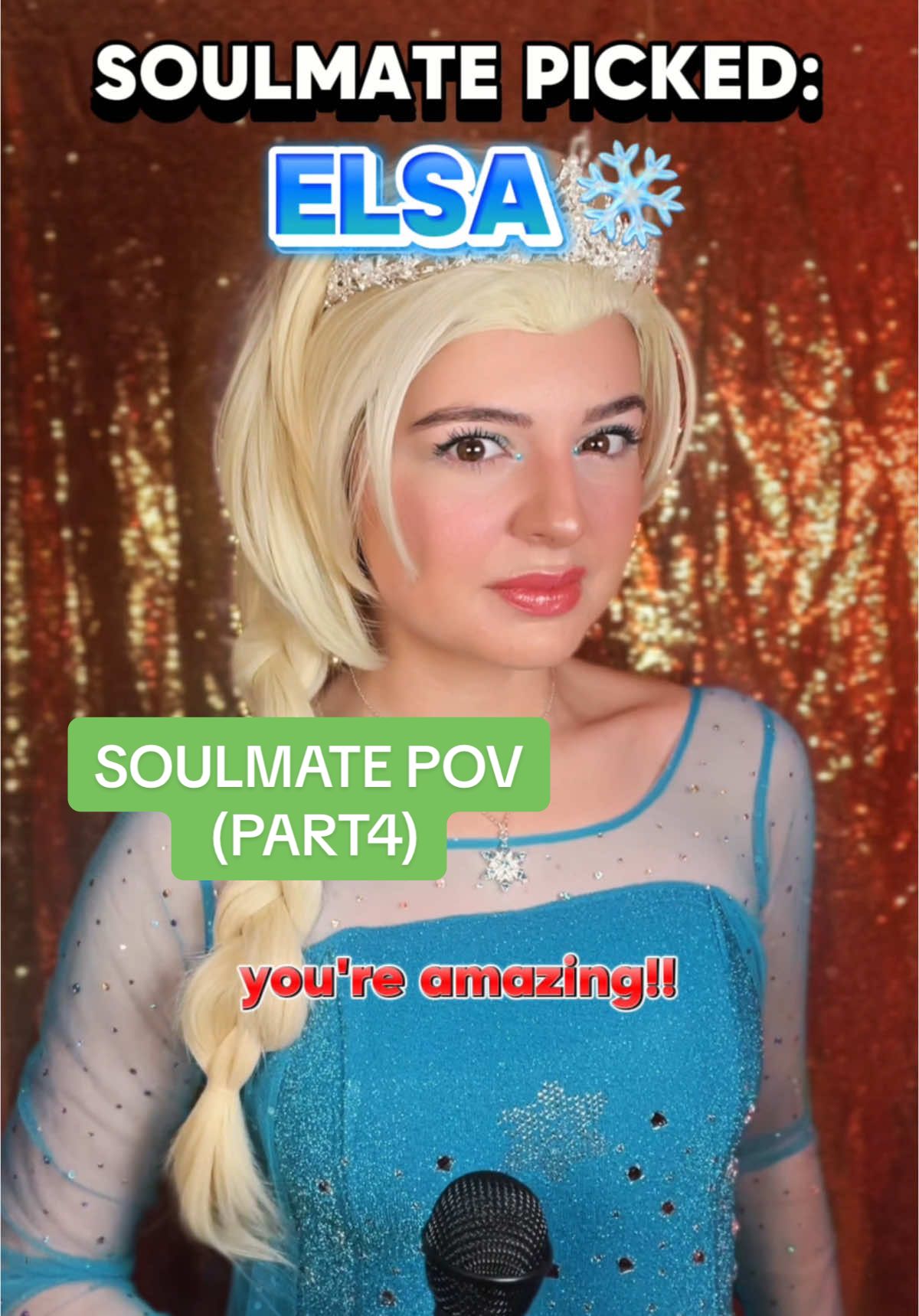 Replying to @Brianna Mizura #pov: your soulmate controls your Christmas character outfit…(PART4) ##funny##elsa##outfit##tiktok##fyp