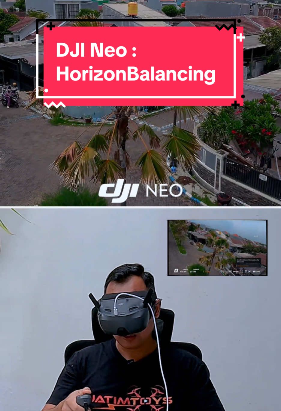 DJI Neo Recording Stabilisation mode HorizonBalancing #djineo #djineoindonesia #djineomotionflymorecombo #djiindonesia #jatimtoys 