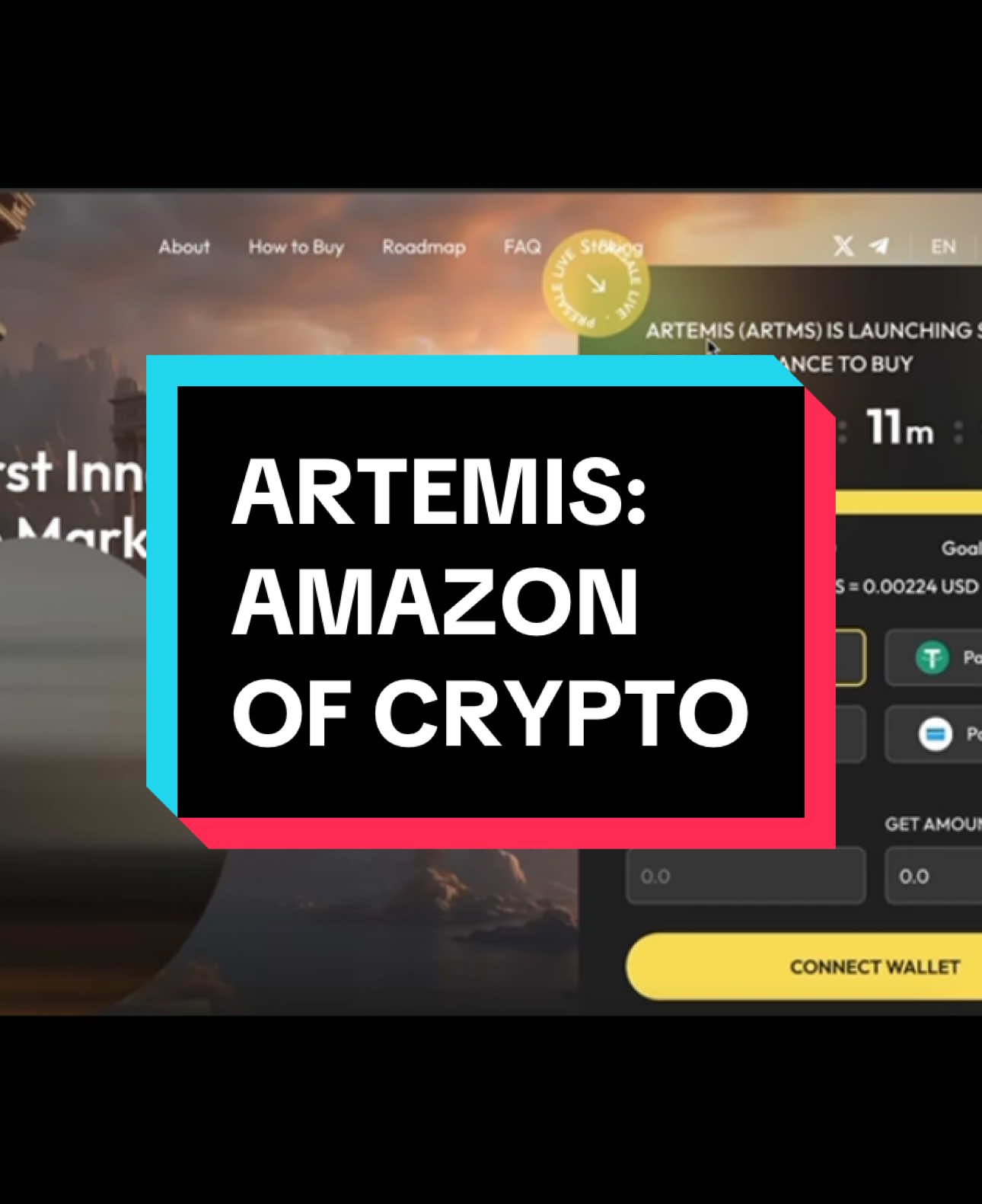 Artemis Update: The Amazon of Crypto. #crypto #bitcoin #altseason #cryptocurrency  https://artemiscoin.co