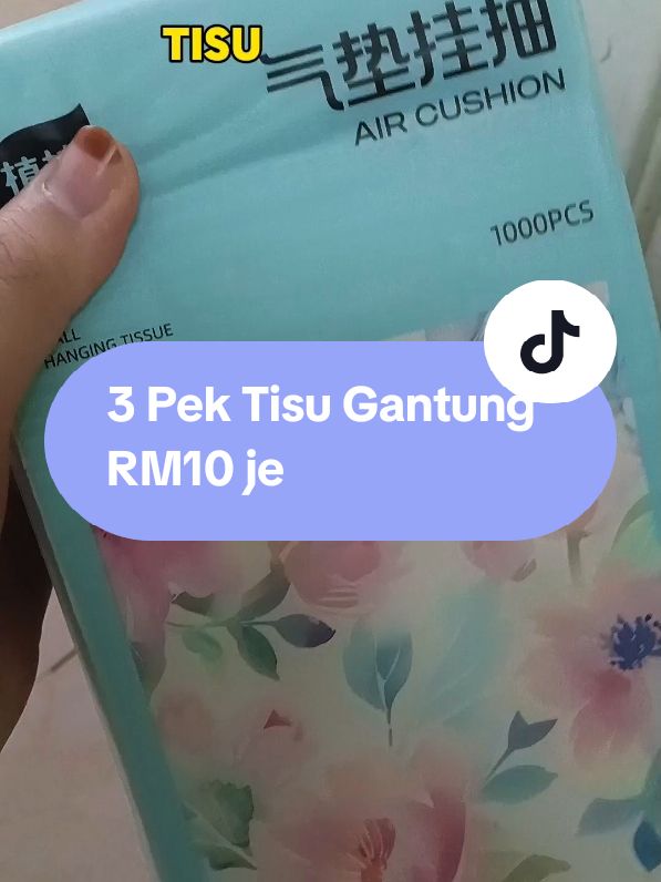 Tisu gantung murah corak floral cantik sangat! Buat stock pakai raya pun boleh kalau cantik mcm ni. #tisugantung #tisugantungmurah #tisugantungbotare #janjibestdeal 