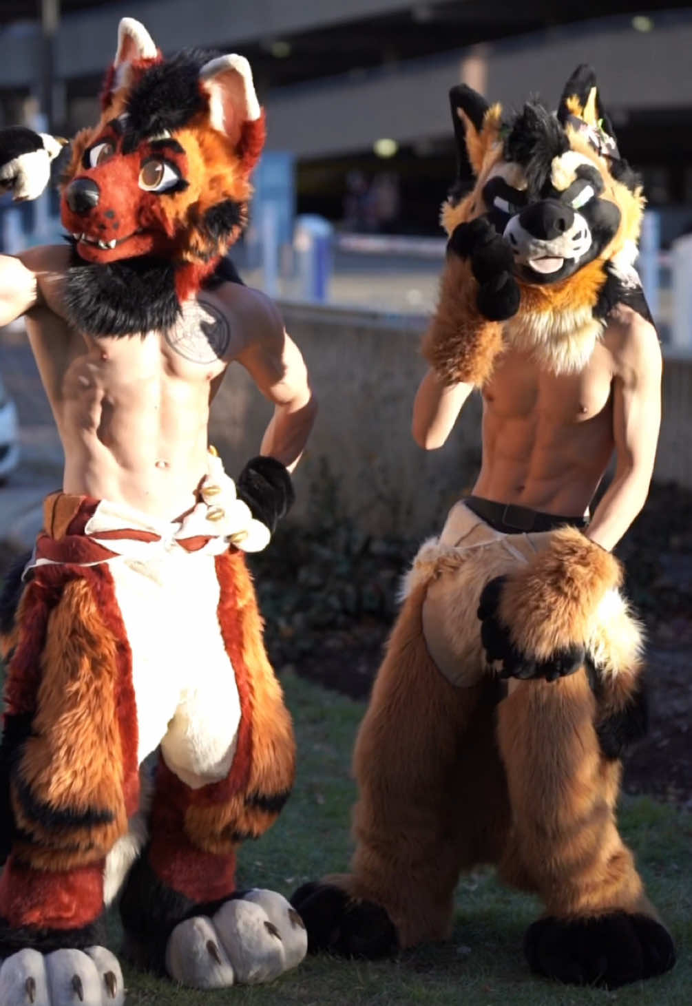 is it just me or is it getting hot in here w/ @Dom The Yeen ?🥵🥵🥵 #furry #furryfandom #fursuit #furrytiktok #furrycommunity #fyp #Fitness 