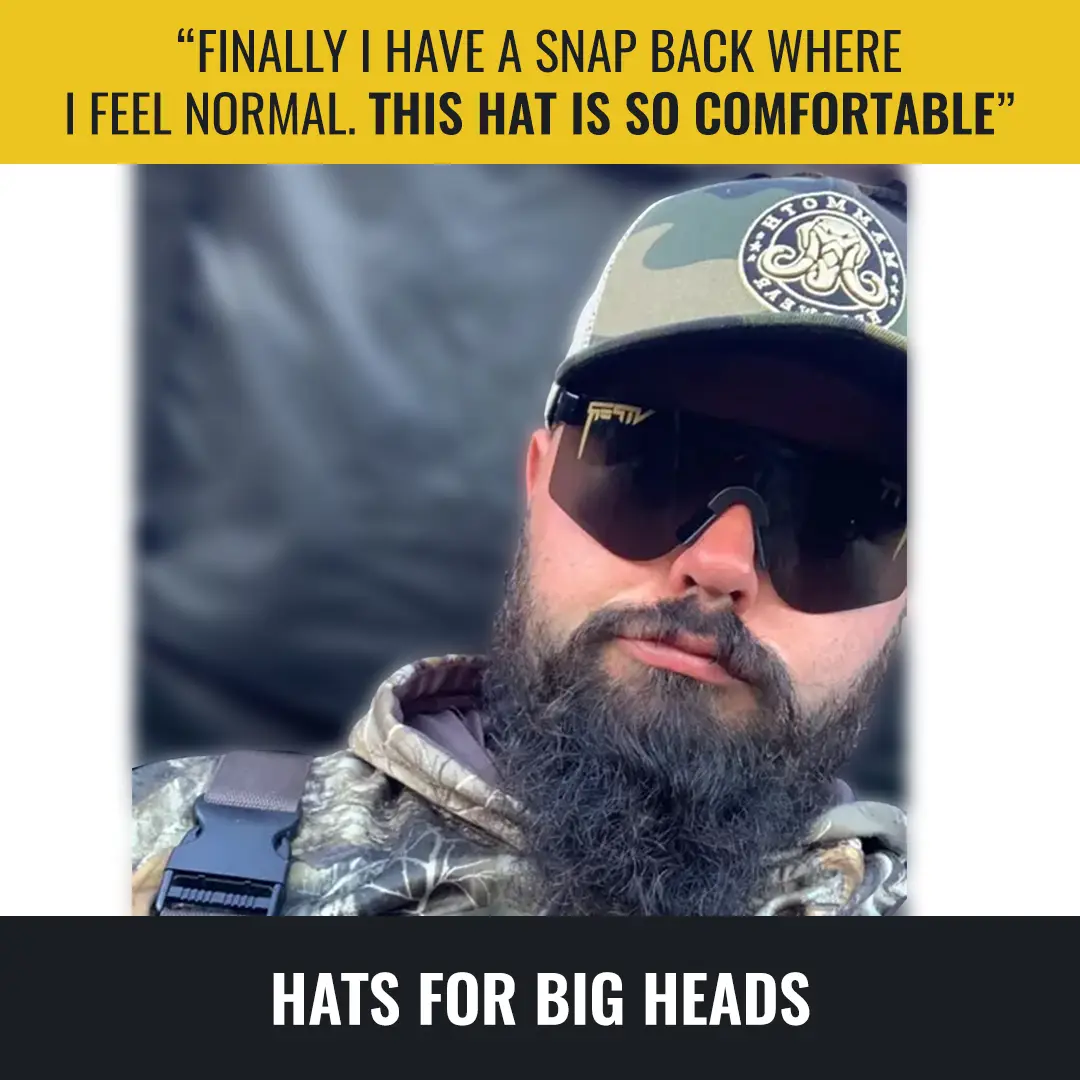 Get comfortable this season with a sick hat that fits #bighead #bighats #hatsforbigheads #onesizefitsbig