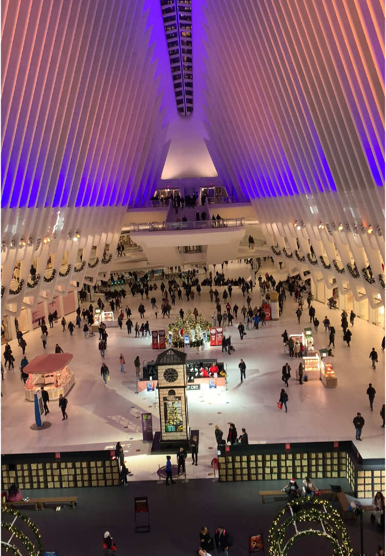 Christmas in New York City , Oculus World Tarde Center 🎅❤️🎄🇺🇸. #christmas  #nyc  #NYCPhotography #usa_tiktok #newyork #oculus #worldtradecenter 